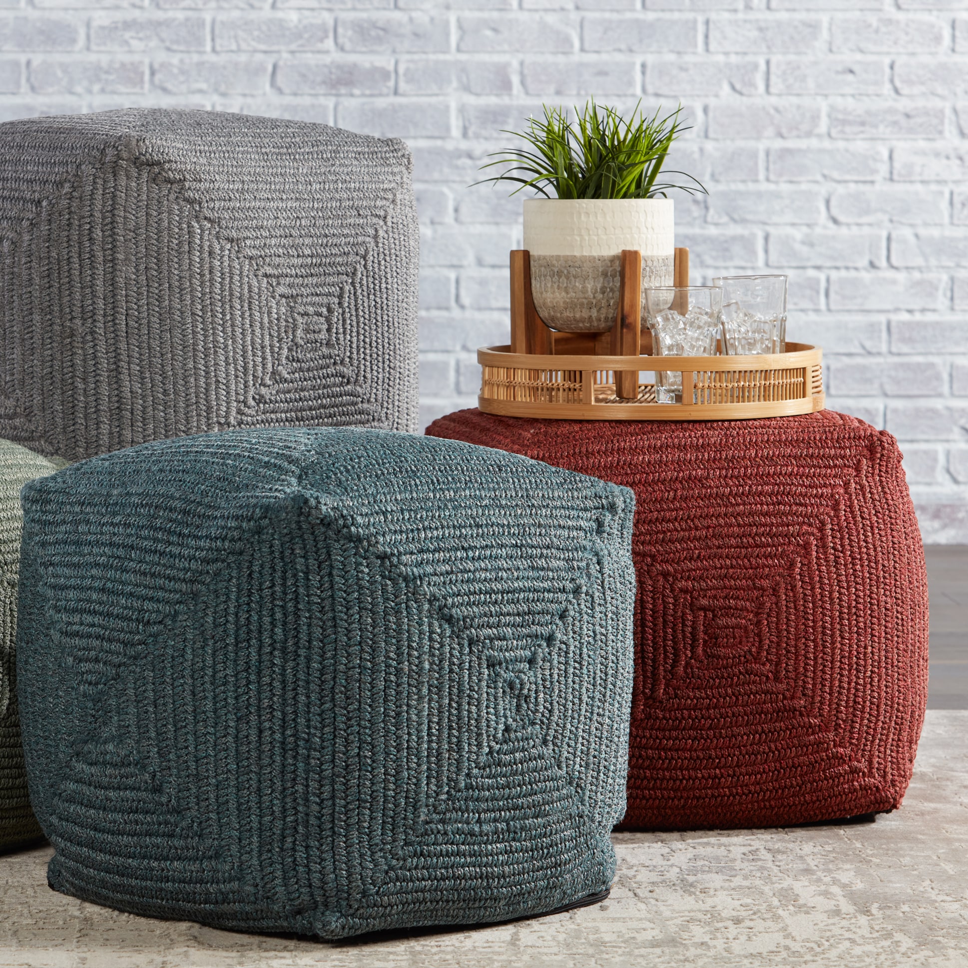 Outdoor 2024 poufs lowes