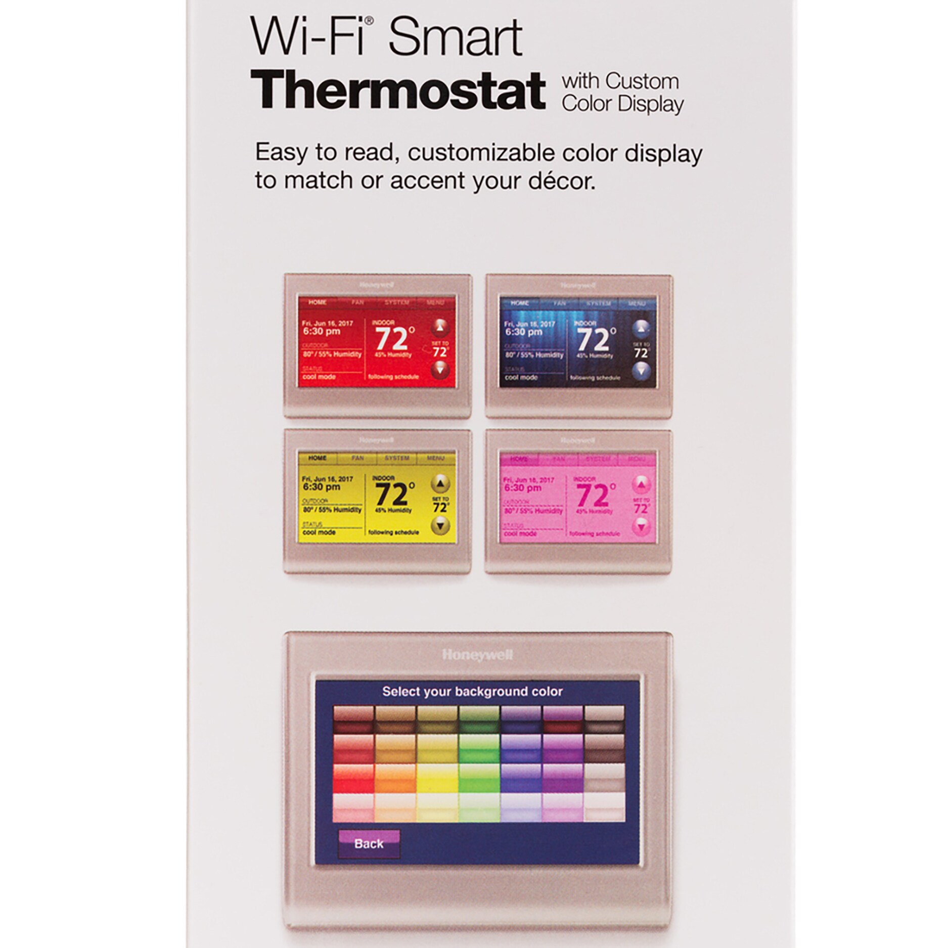 Honeywell Wi-Fi Smart Color Silver Thermostat with Wi-Fi Compatibility