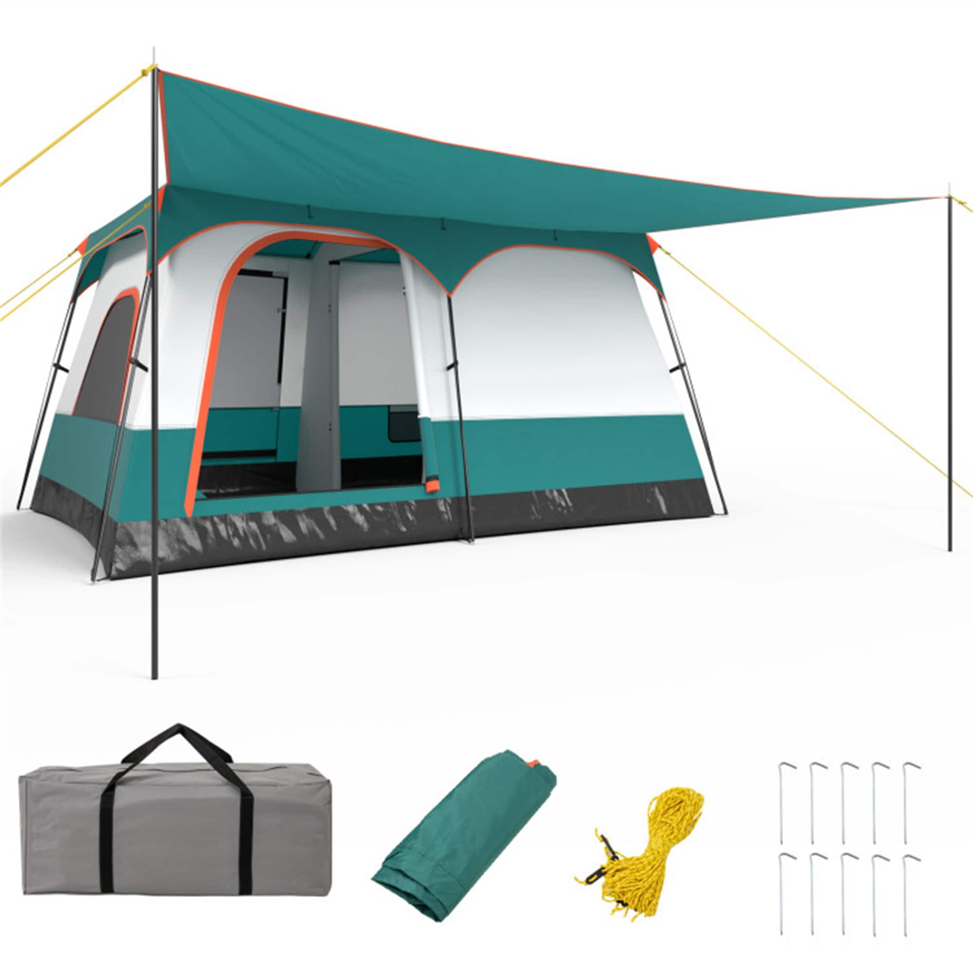 BABOOM BOM-016GN-M-CO 12.5-ft x 8.5-ft Rectangle Green Standard canopy