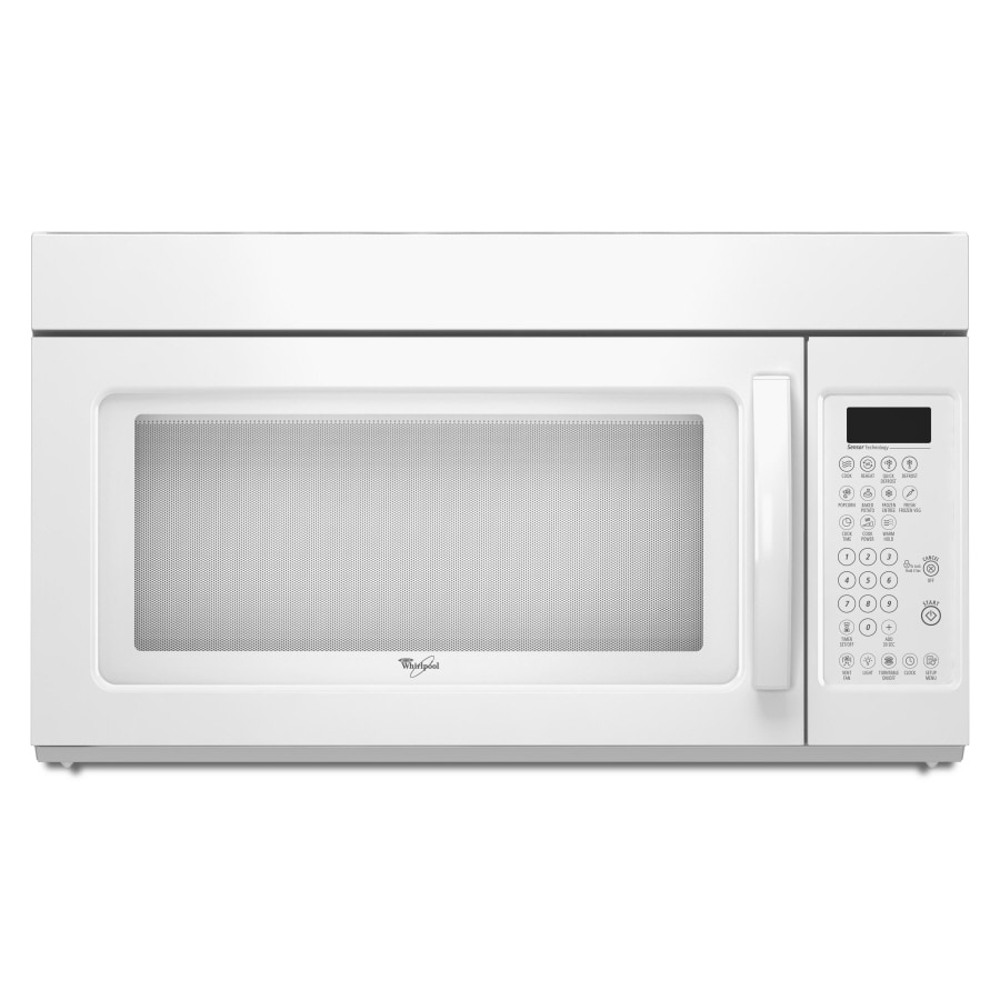 Whirlpool WMH2175XVQ 1.7-cu ft 1000-Watt Over-the-Range Microwave with Sensor Cooking (White)