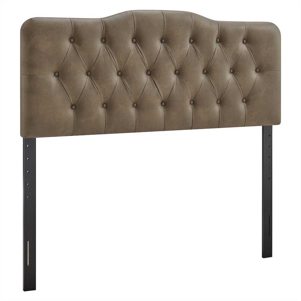 Modway  Annabel Faux Leather Queen Headboard in Mushroom