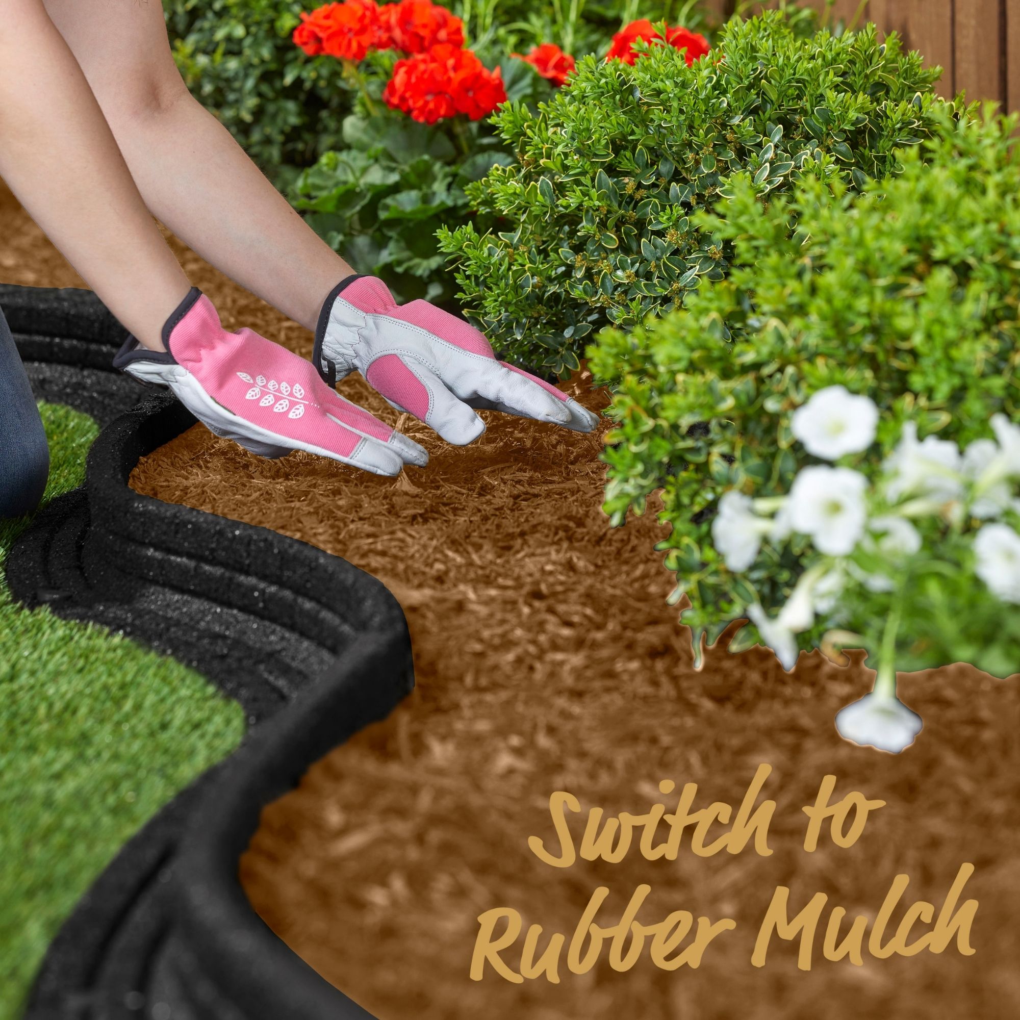 GroundSmart 75cu ft Cypress Rubber Shredded Bulk Rubber Mulch