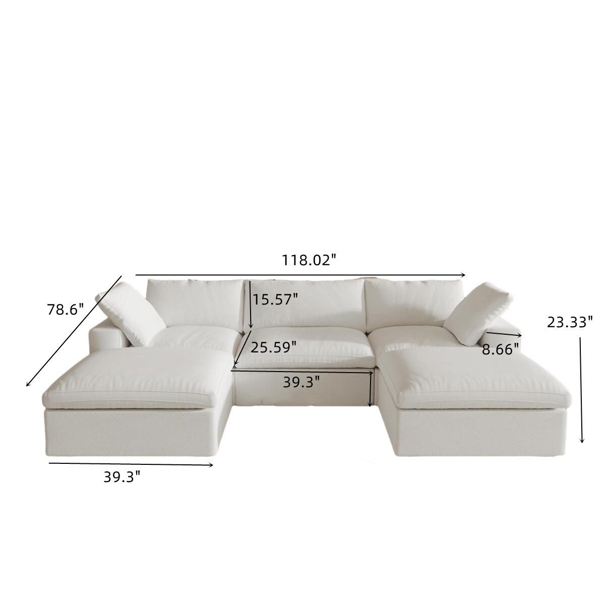 BuotiqHom DH-S3+2-121WE Sofas-Loveseats - View #2