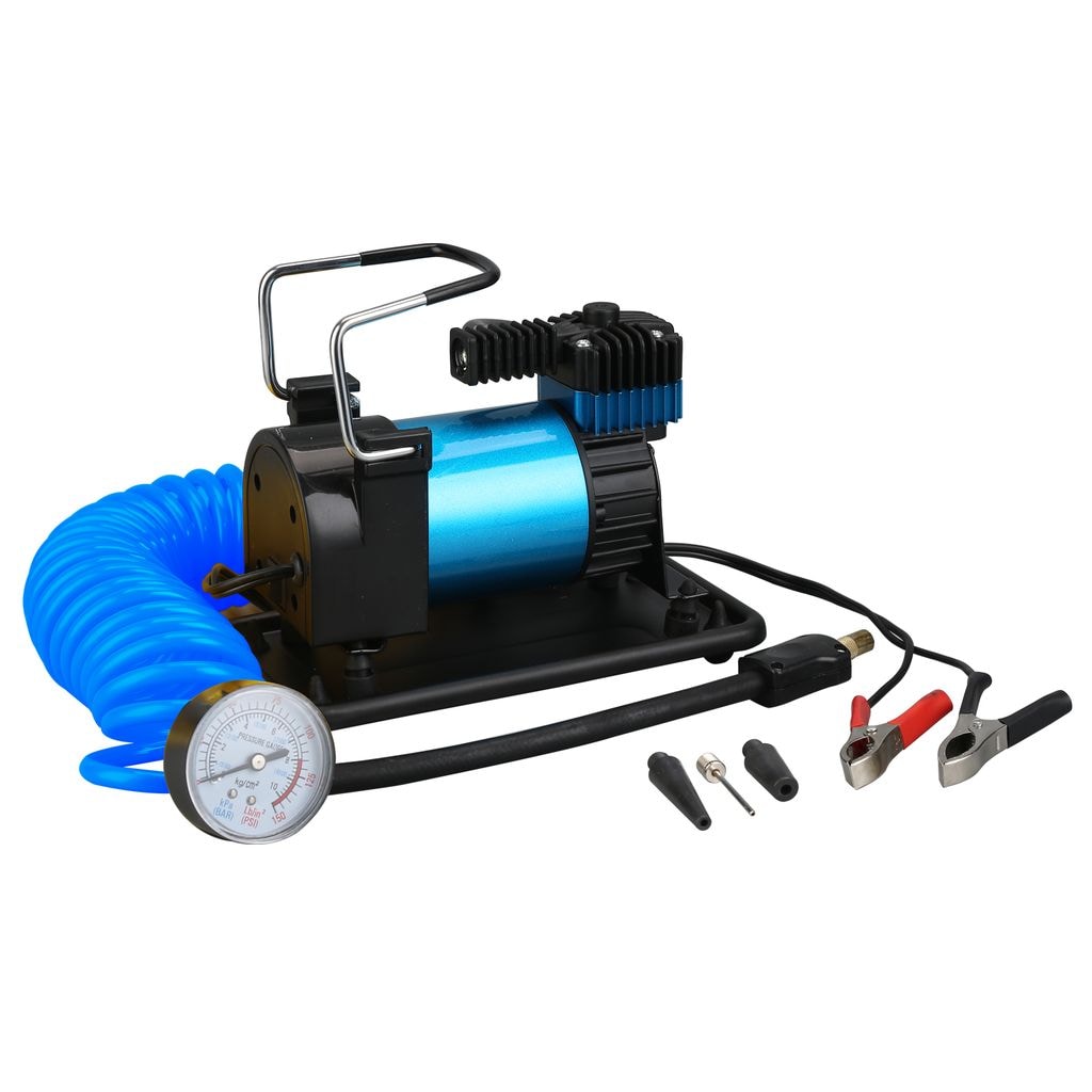 Bulldog Winch 41002 0.25-Gallon Portable Electric 150 PSI Horizontal Air Compressor with Accessories Included