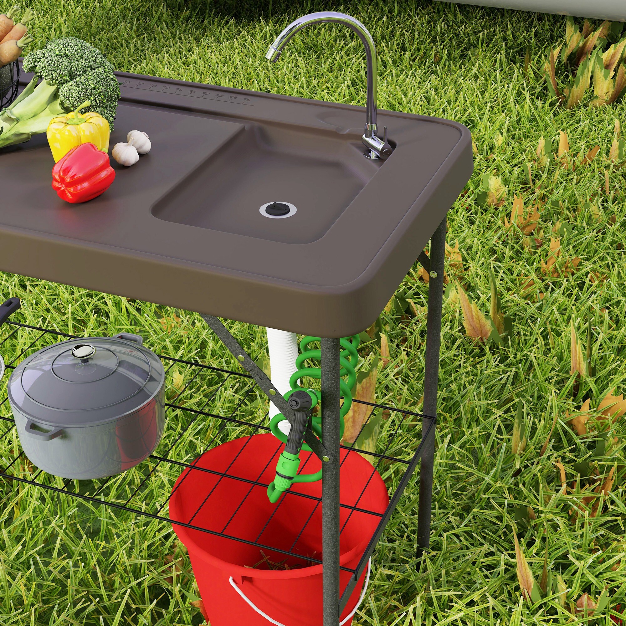 Outsunny A20-452V00TN Picnic-Tables - View #4