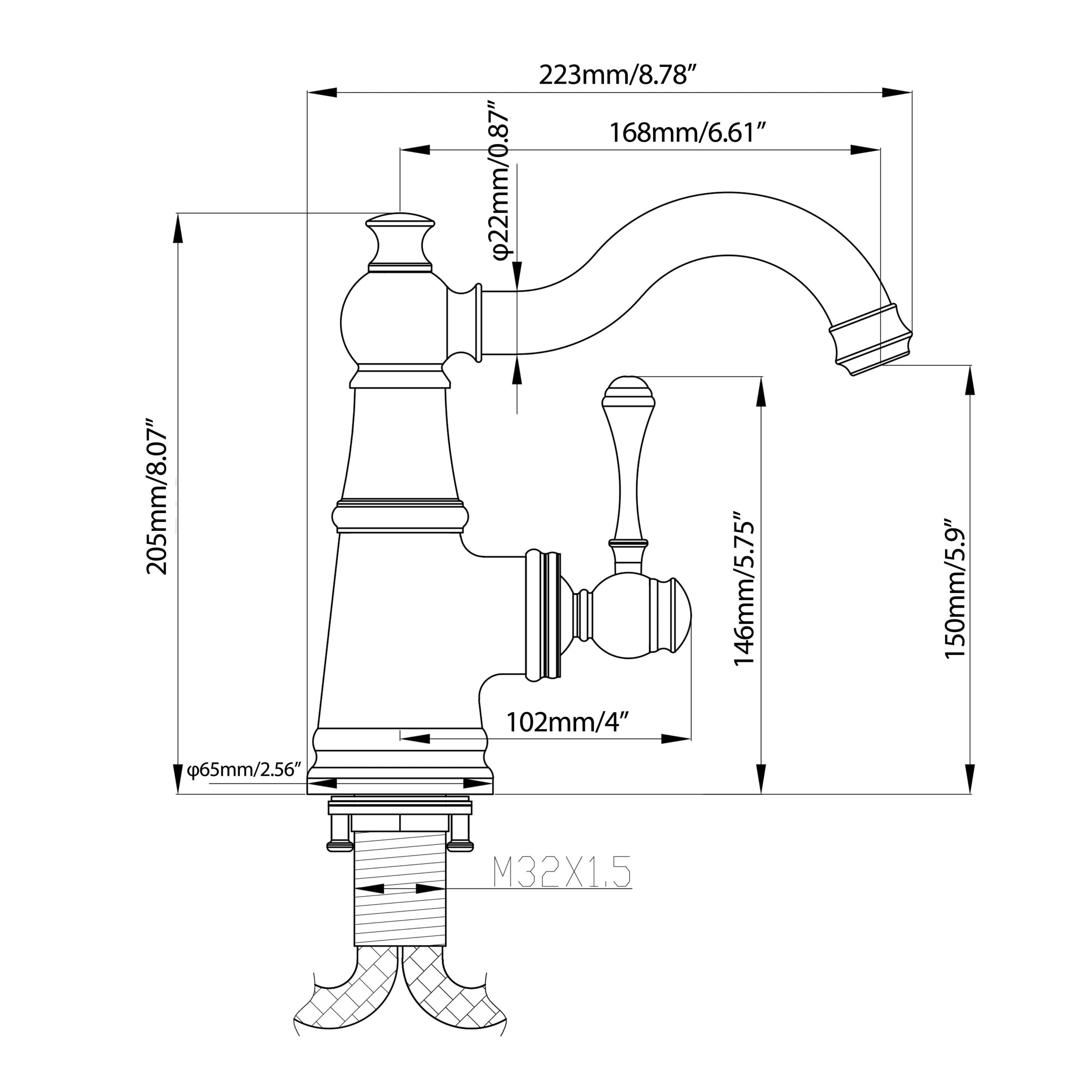 Misty Moon FXLW0402-SLT0075 Lavatory-Faucets - View #4