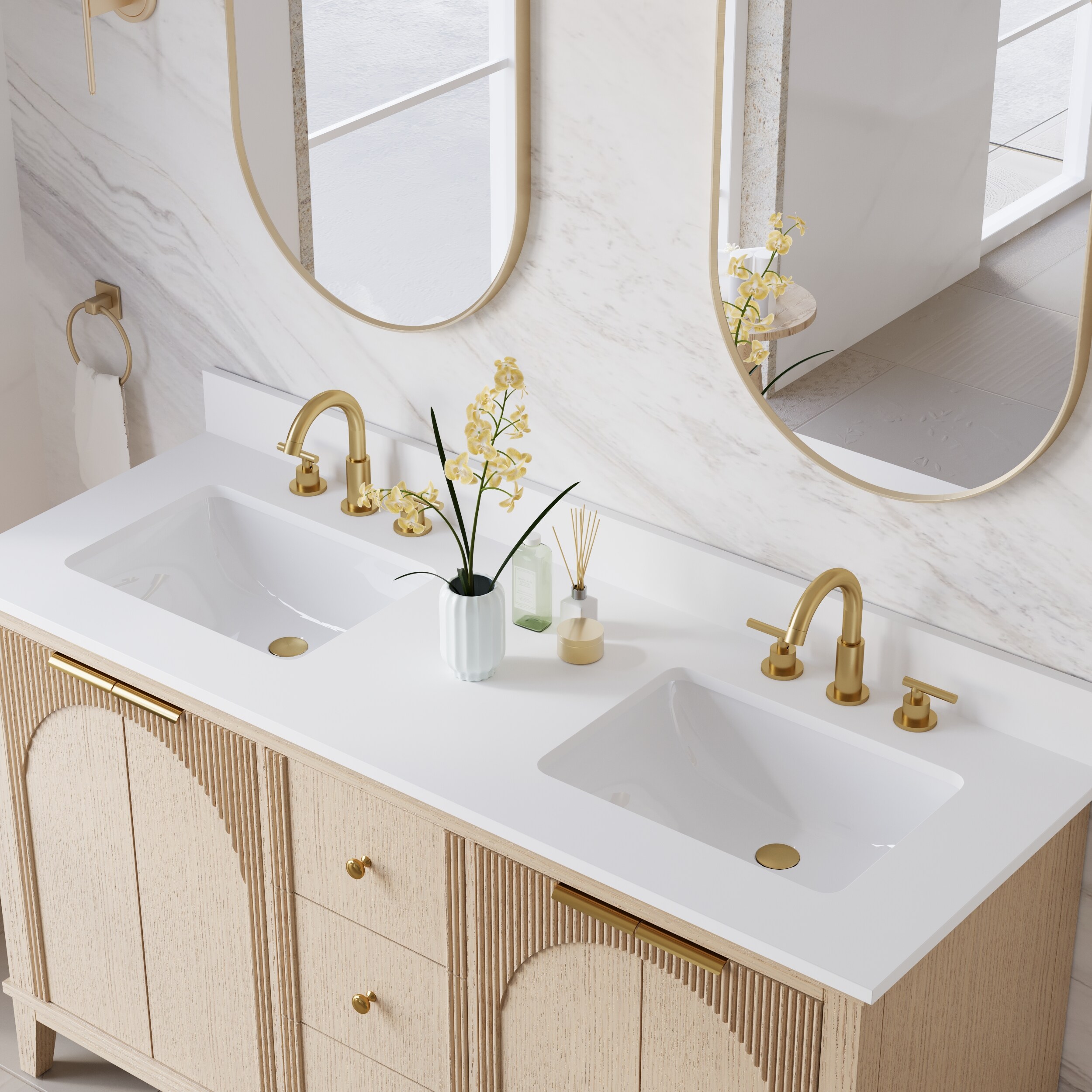 Forclover VNW-SV60OAK Bath-Vanity-Combo - View #3