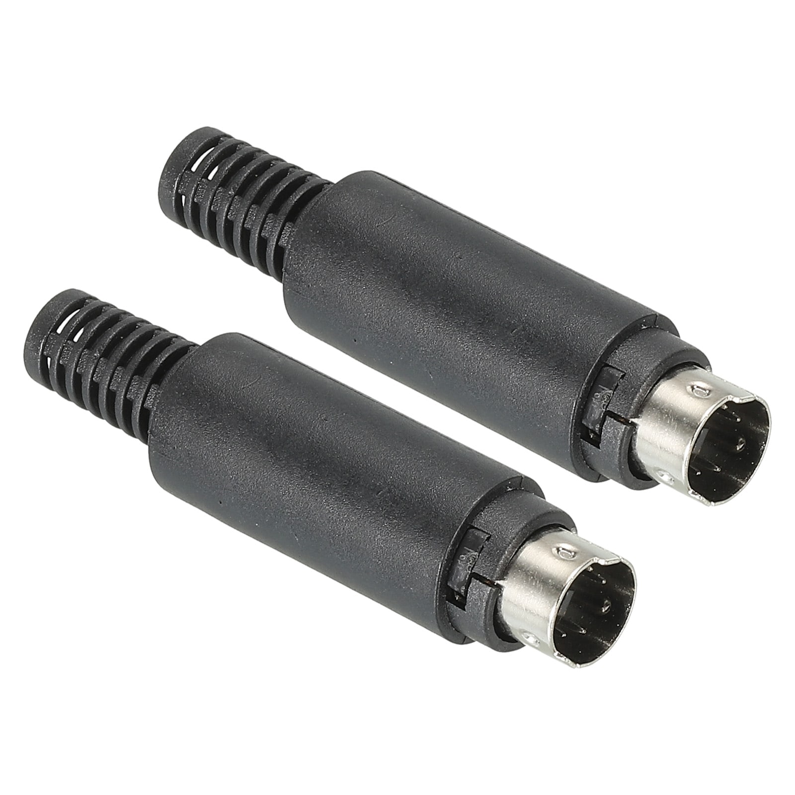 PATIKIL S-Video DIN Mini Male Socket 4 Pin Signal Transmission for TV DVD Player 2pcs