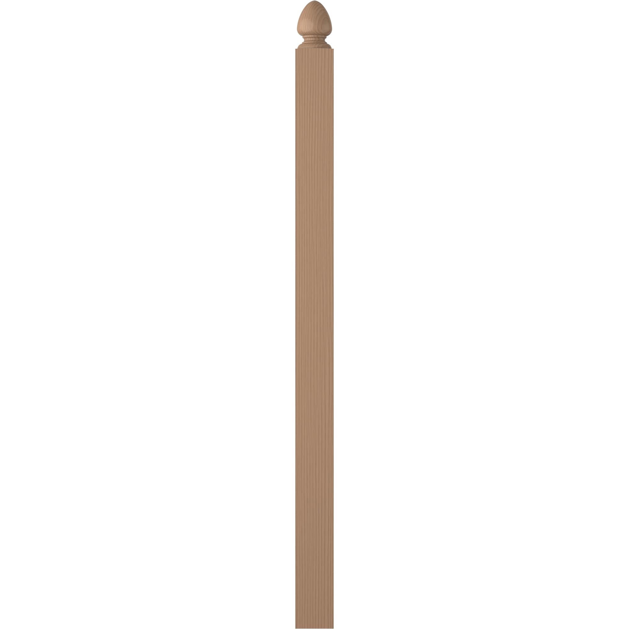 L.J. Smith Stair Systems LJ-4005-P Harmony 3.5-in x 56.5-in Unfinished Poplar Balcony Stair Newel Post