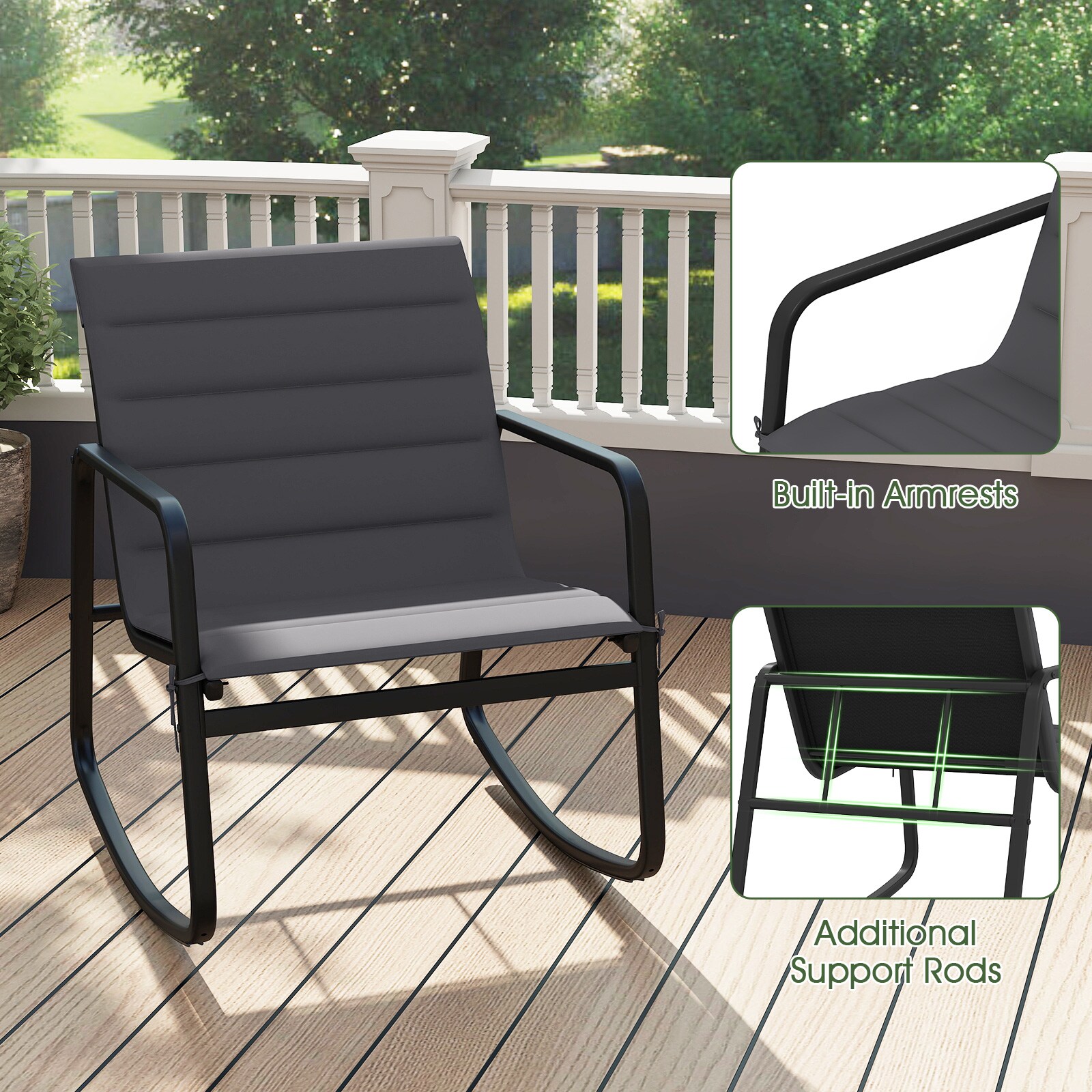 LIVIZA TDS12917GR Patio-Conversation-Sets - View #6