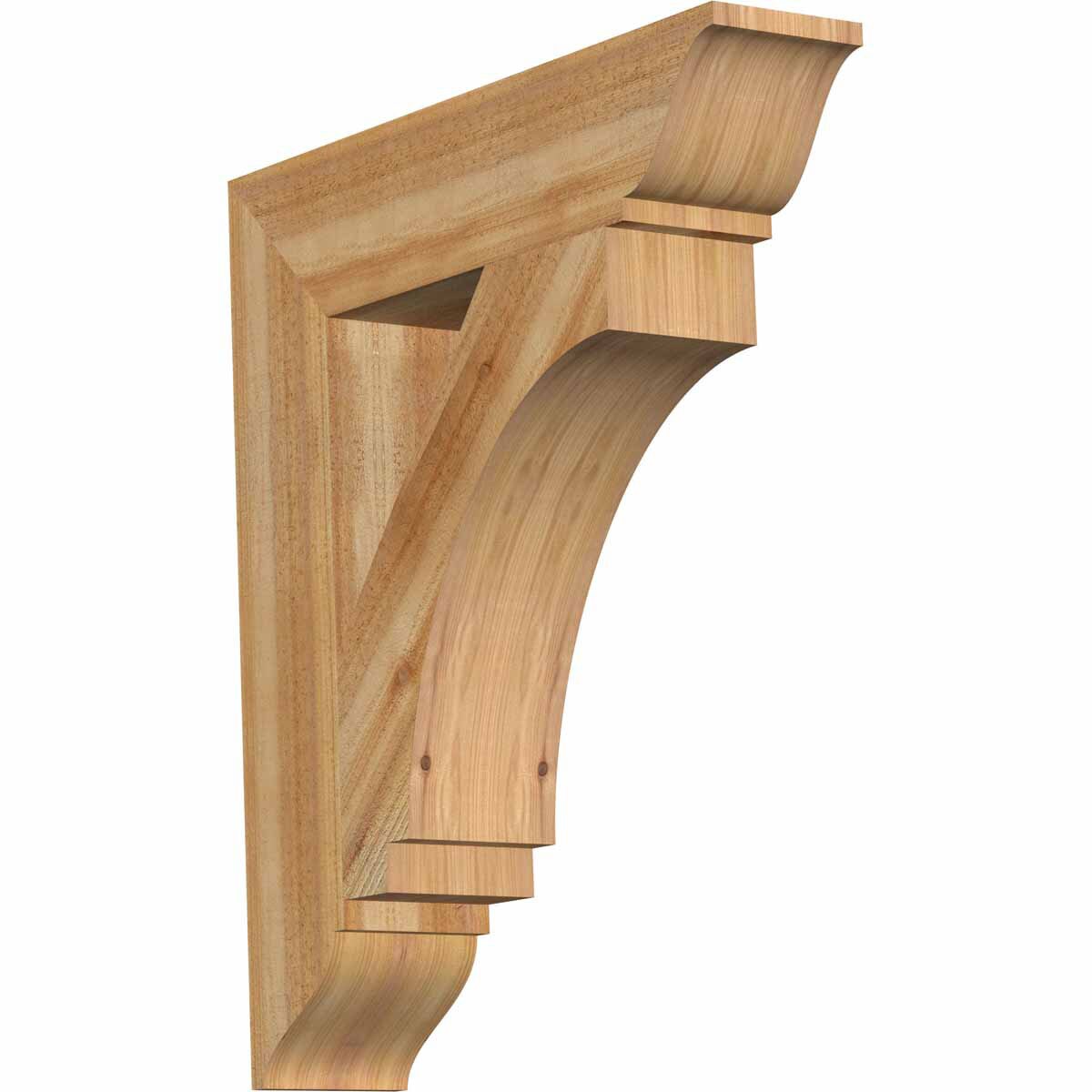 Ekena Millwork BKT06X28X32IMP01RWR Imperial traditional rough sawn 6-in x 28-in x 32-in Western red cedar Brown Wood Standard bracket