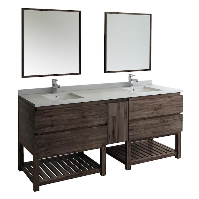 Double Sink Bathroom Vanity, 84 Inch Vanity