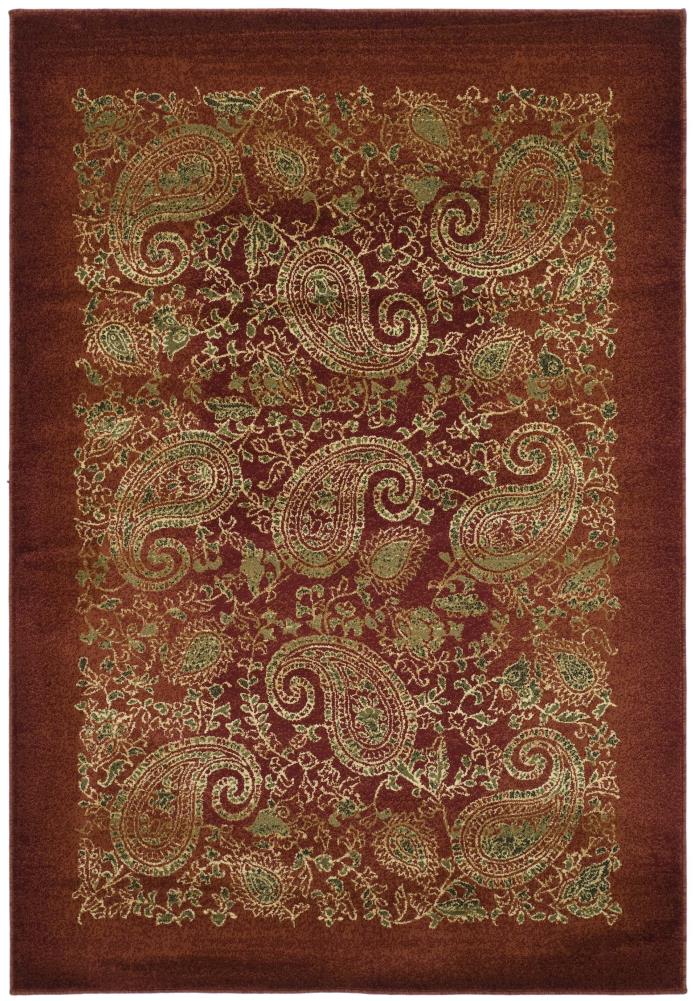 Safavieh LNH224B-8 Lyndhurst Paisley Life 8 x 11 (ft) Loomed Polypropylene Red/Multi Rectangular Indoor Paisley Vintage Area rug