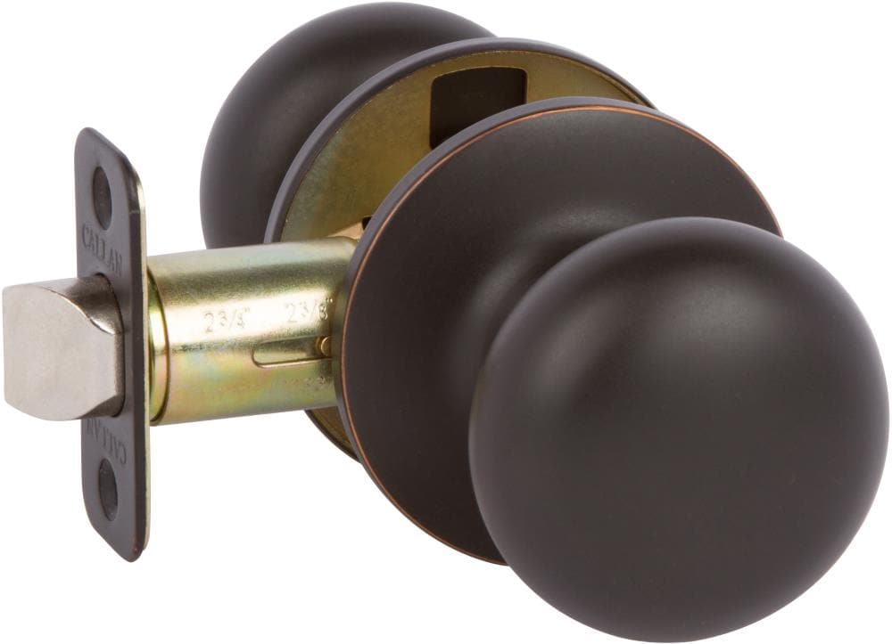 Delaney Hardware KS1017 Saxon Edged Bronze Interior/Exterior Hall/Closet Passage door knob Single pack
