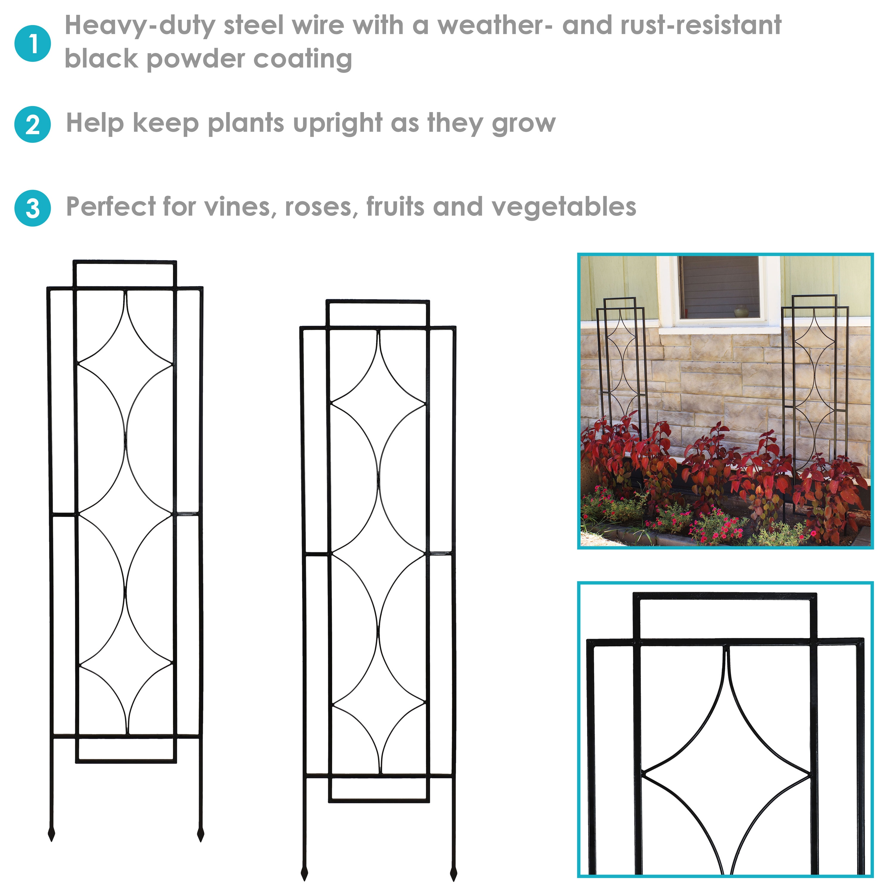Sunnydaze Decor HBM-000 Garden-Trellis - View #3