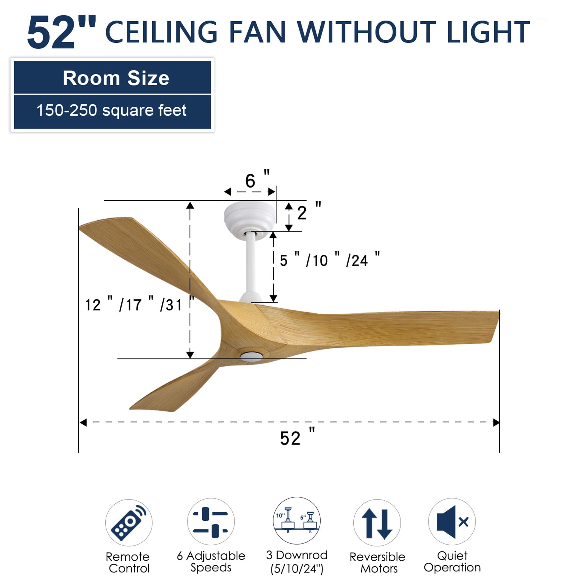 Bybafun YD1300046 Ceiling-Fans - View #6