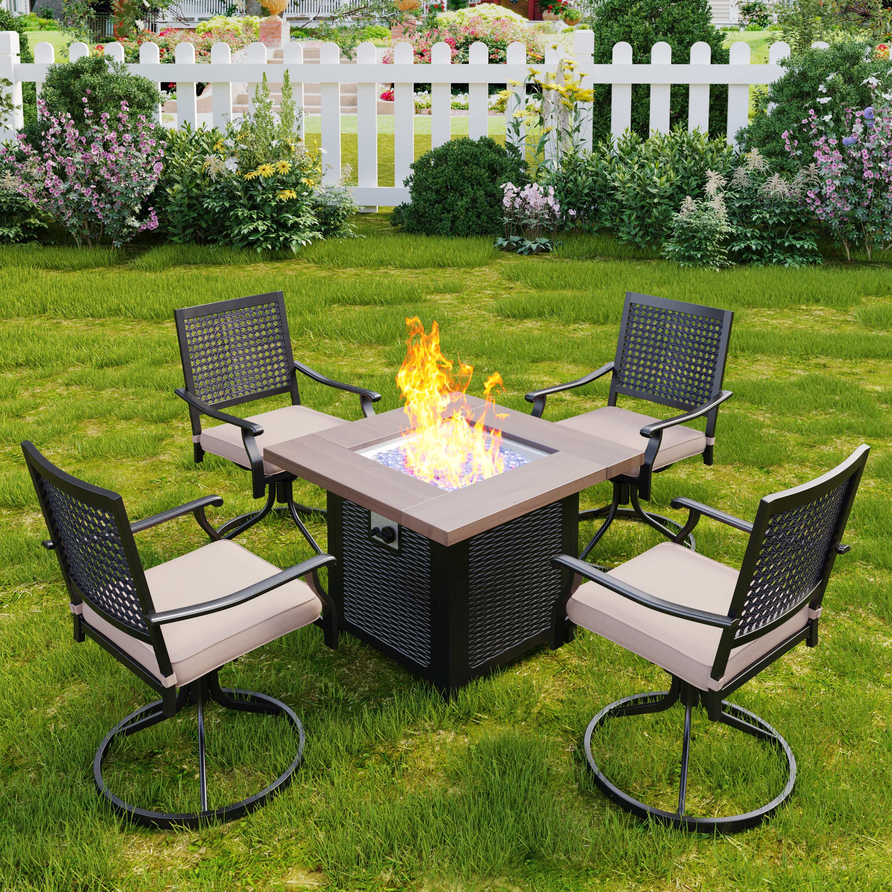 Lowes fire outlet pit set