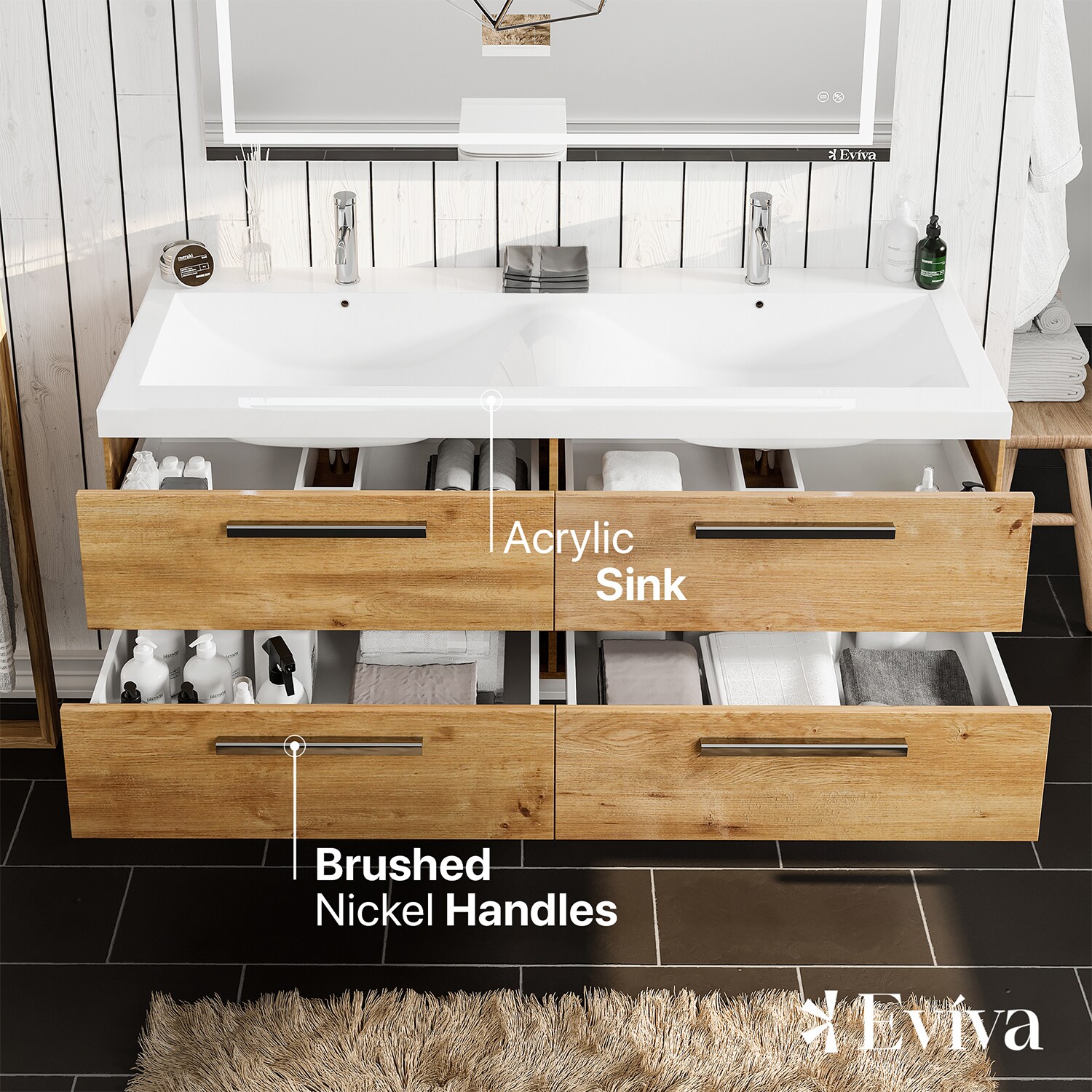 Eviva EVVN144-57NOK Bath-Vanity-Combo - View #3