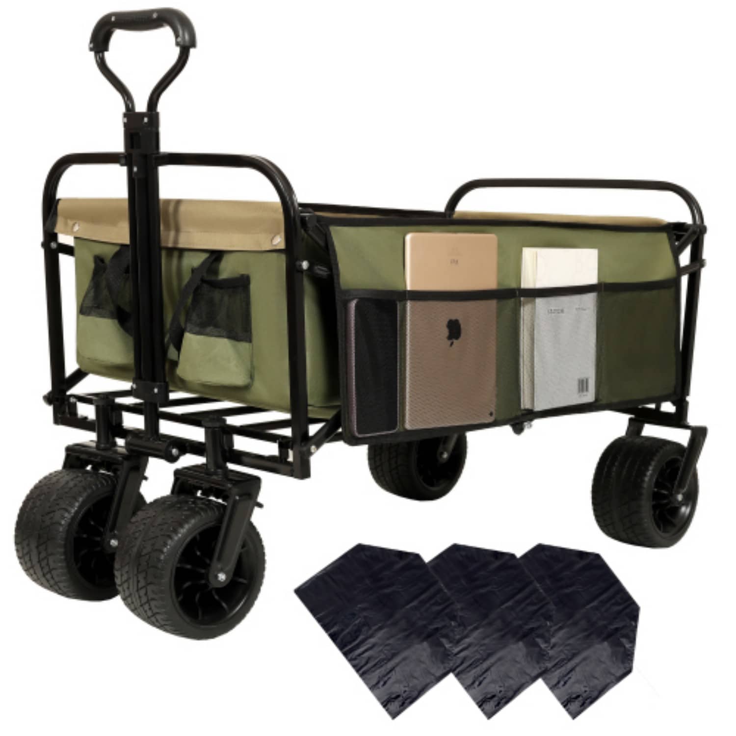 Maocao Hoom JLP235395 3.1-cu ft Steel Folding Yard Cart