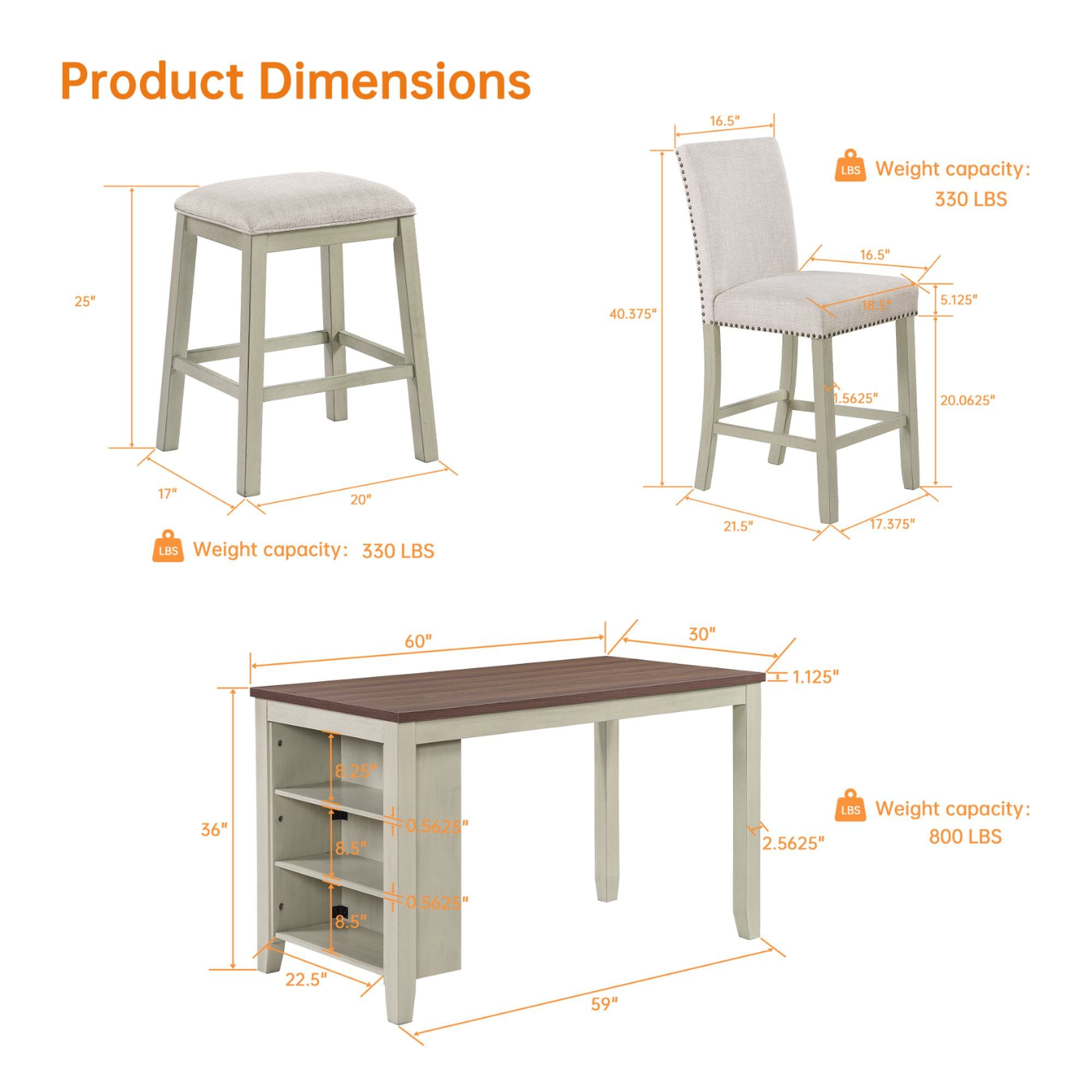 FARATI T012-4-BEIGE Dining-Sets - View #8