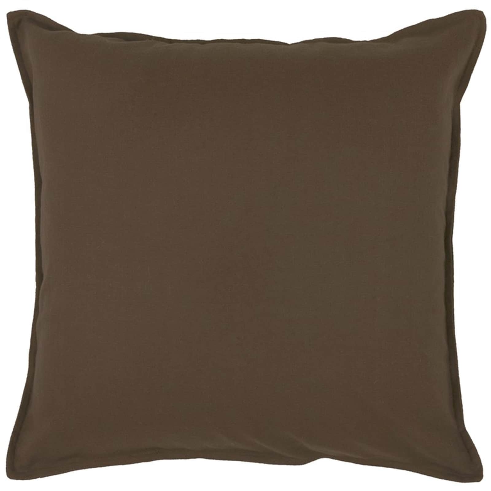 HomeRoots 4000403105 20-in x 20-in Brown Square Indoor Decorative Pillow
