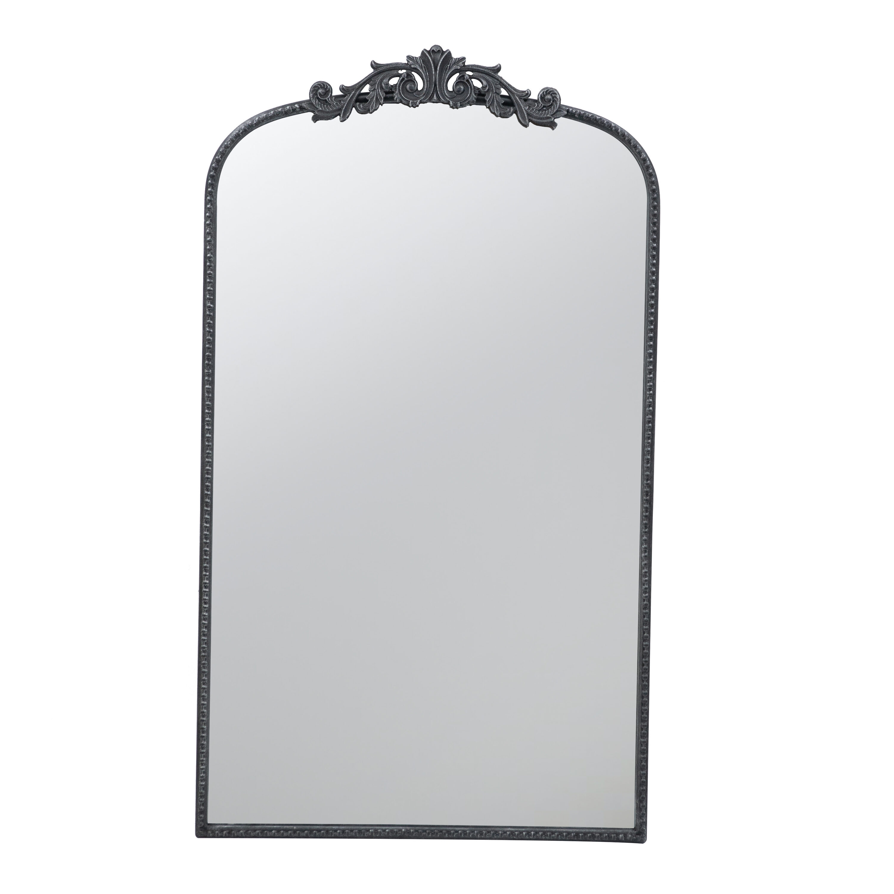 Siavonce XH23593 24-in W x 42-in H Arch Black Framed Full Length Wall Mirror