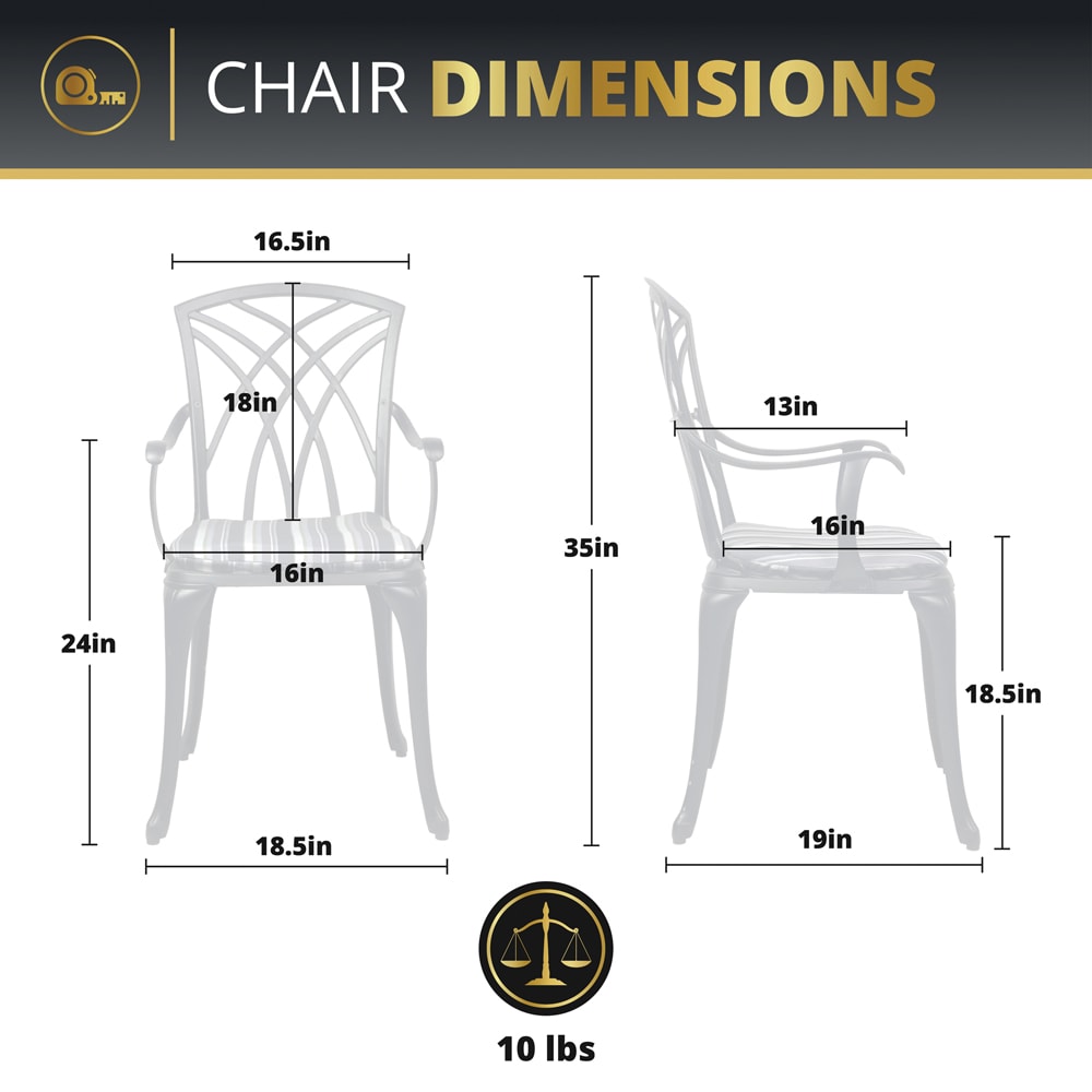 Kinger Home PBS-S-002-BLK Patio-Dining-Sets - View #9