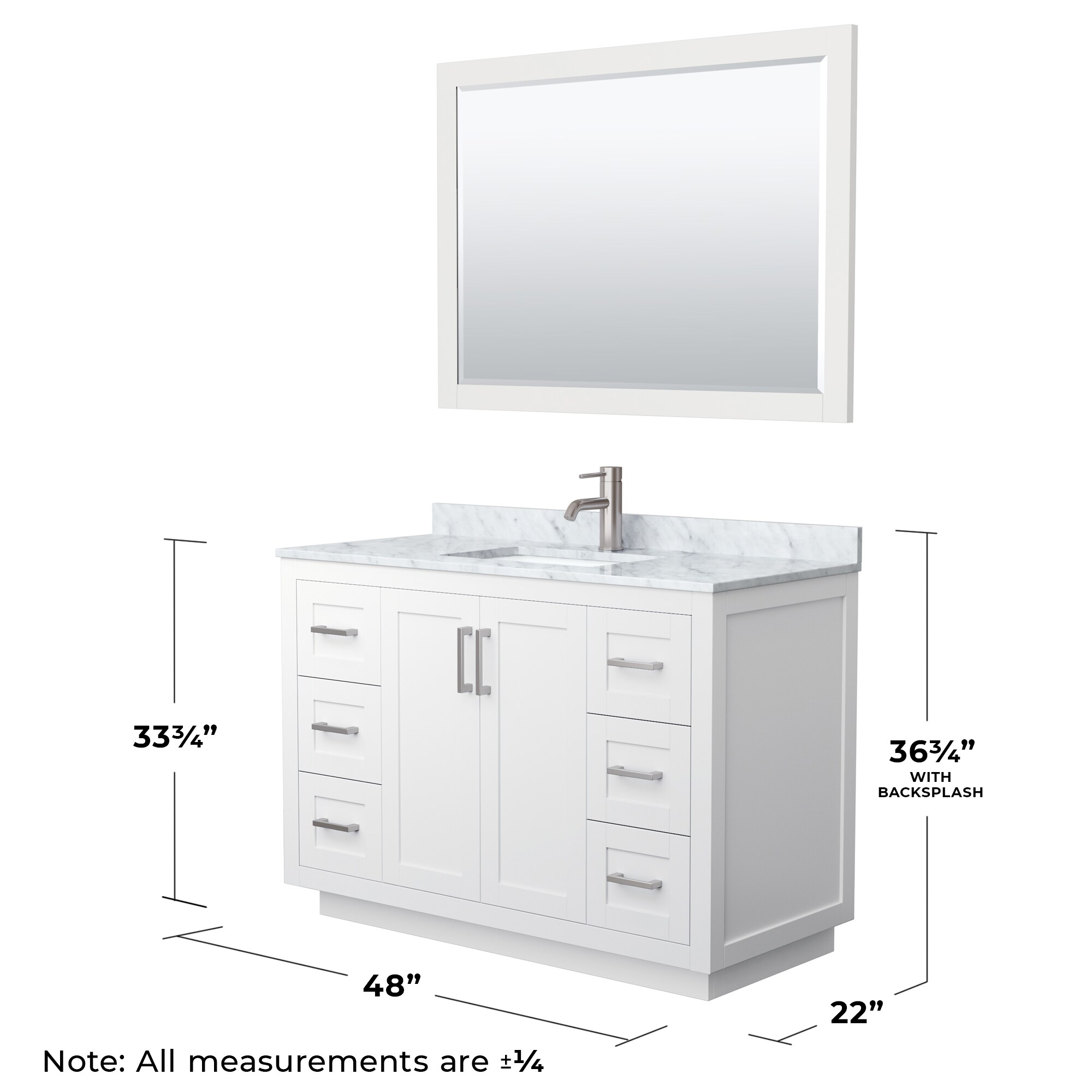 Wyndham Collection WCF292948SWHCMUNSM46 Bath-Vanity-Combo - View #6