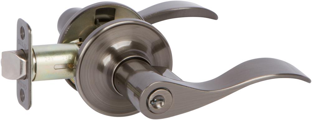 Delaney Hardware BN5108R Bennett Antique Nickel Interior/Exterior Keyed entry Door Handle