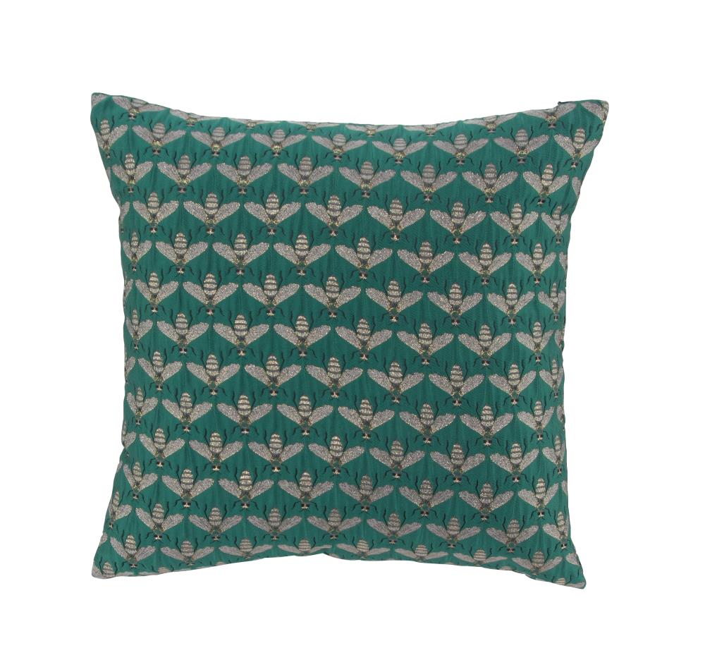 Grayson Lane 85036 18-in x 18-in Green Indoor Decorative Pillow