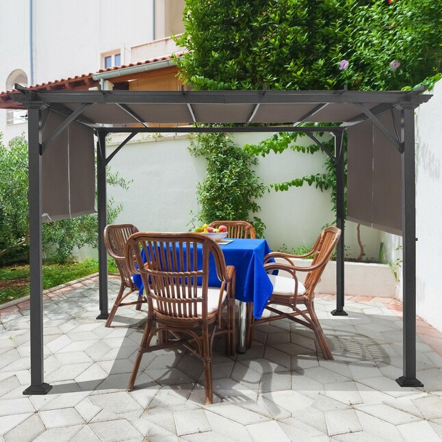 BABOOM 16-ft x 4-ft 2-Piece Universal Replacement Canopy for Pergola ...