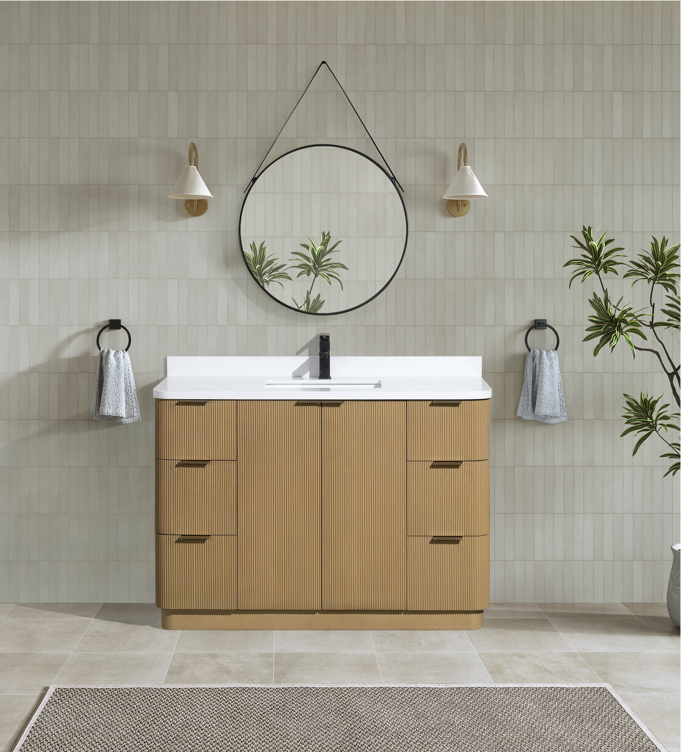 Ari Kitchen & Bath AKB-CALAMIGO-48-OAK Bath-Vanity-Combo - View #9
