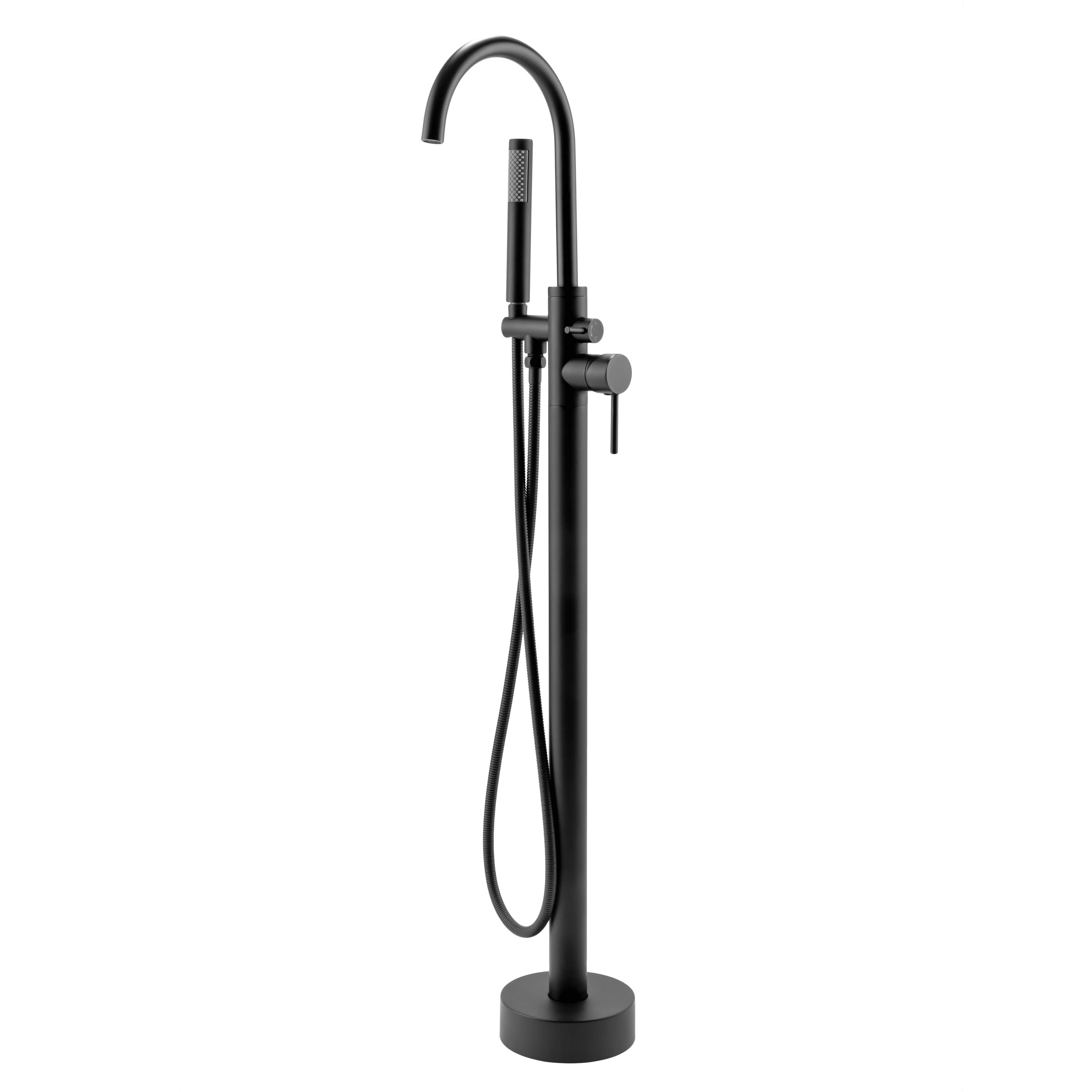 AKDY 46-in Matte Black 2-handle Residential Freestanding High