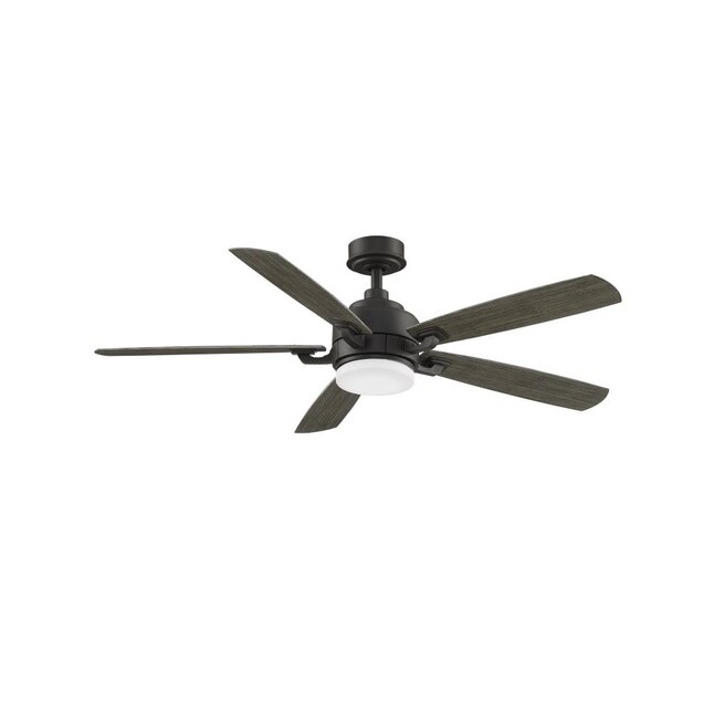 Fanimation v2 52-in Matte Greige Indoor/Outdoor Ceiling Fan with Remote (5-Blade) in the Ceiling Fans department at Lowes.com