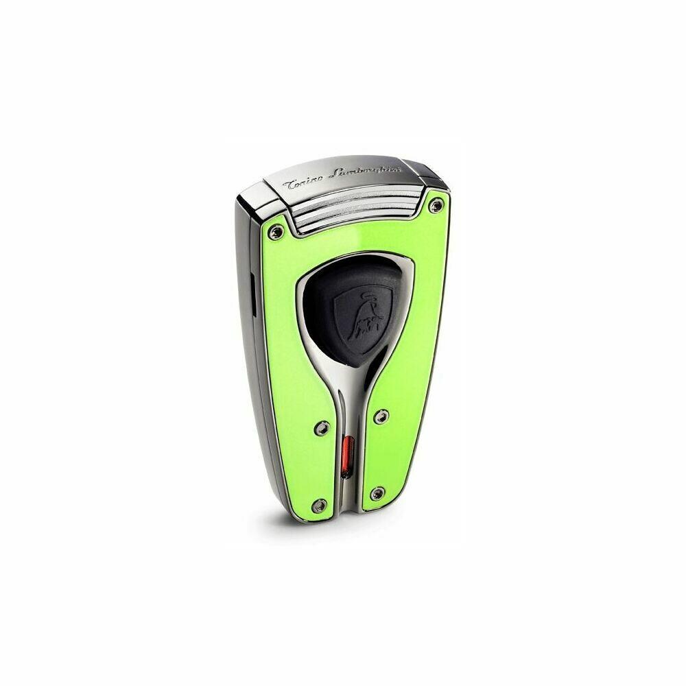  VISOL3224 Tonino Lamborghini TTR003004 Tonino Lamborghini Forza Green Lacquer Torch Flame Lighter