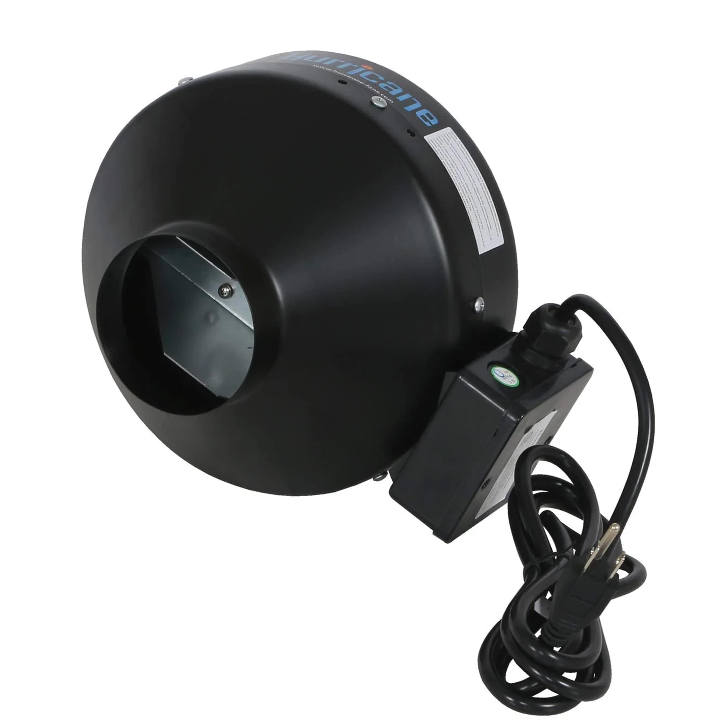 Hurricane 326944 4-Inches Indoor Black Wall Mounted Fan
