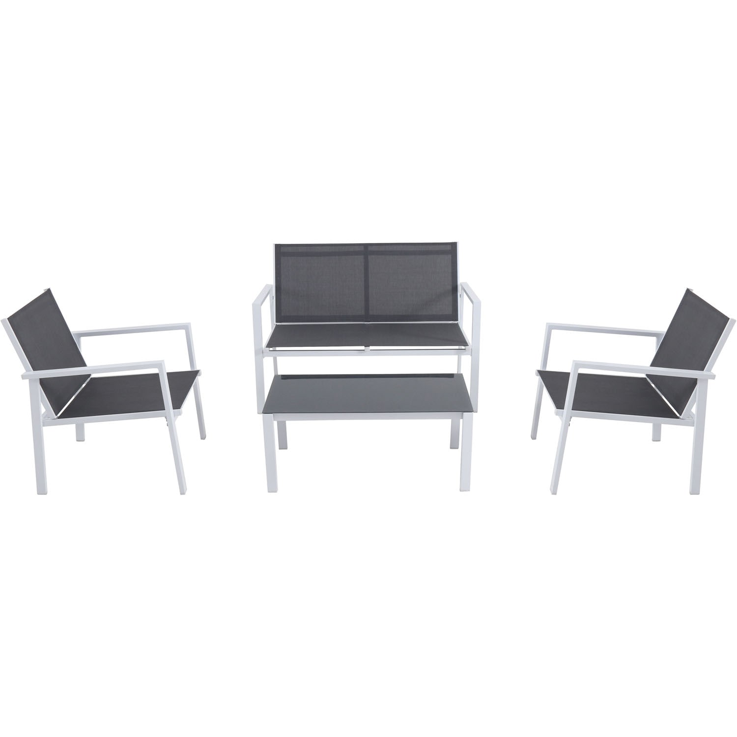 Hanover NAPLES4PC-WG Naples 4-Piece Patio Conversation Set
