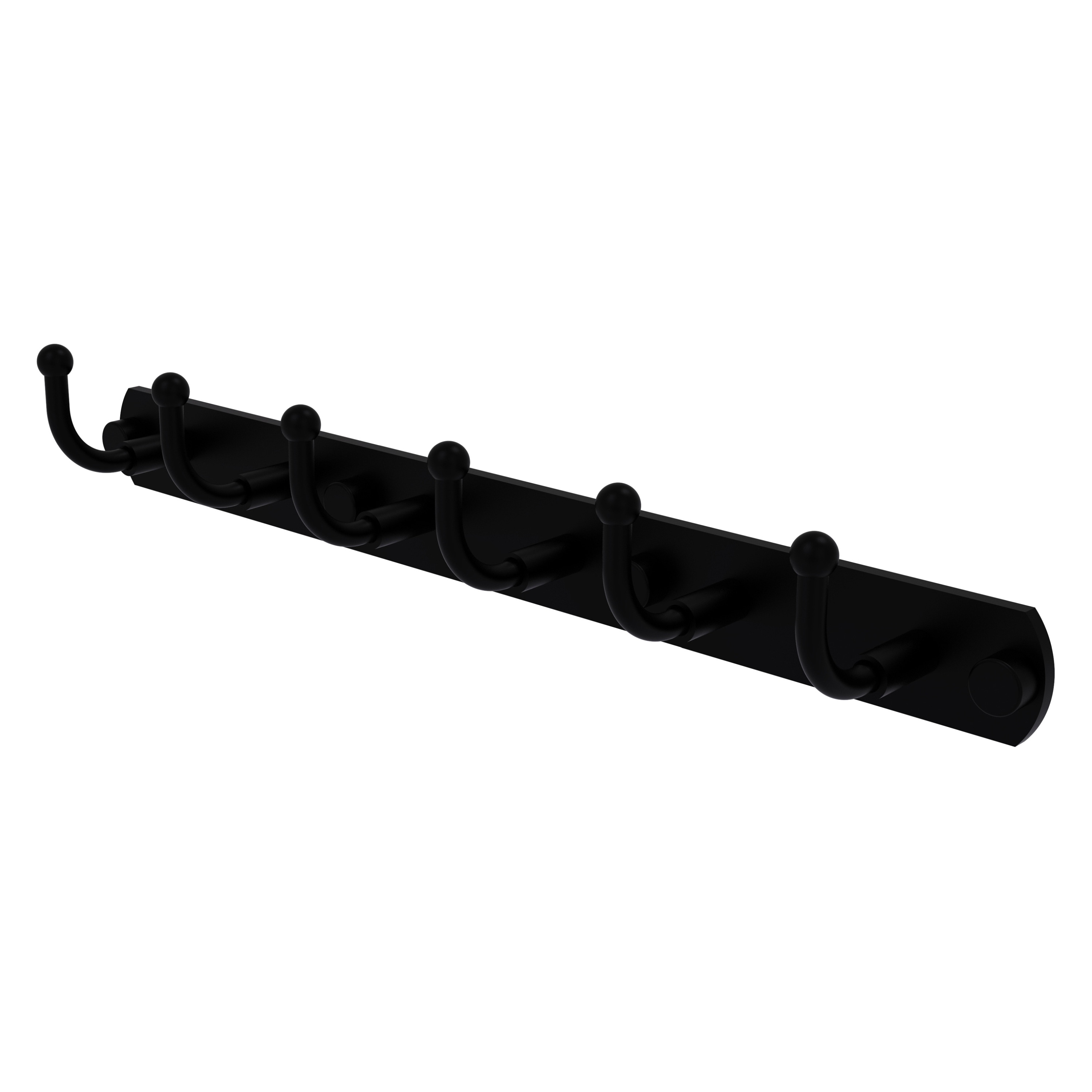Allied Brass 1020-6-BKM Skyline Matte Black 6 -Hook Wall mount Towel Hook