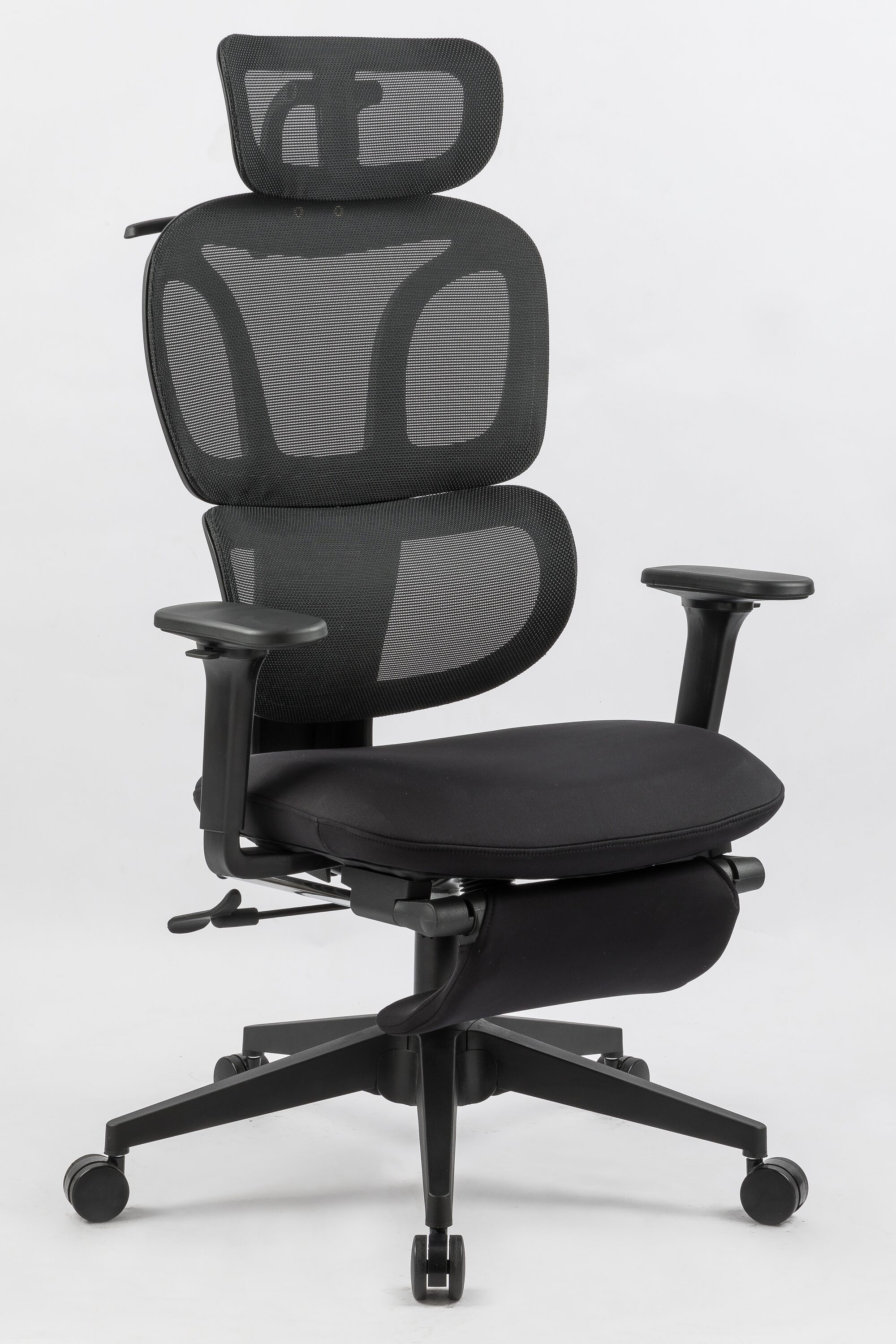 Tatayosi JJ-02720050 Ergonomic Office Chair with Foot Rest; High Back Computer Office Chair with Dynamic Lumbar Support; 2D Headrest; 4D Armrest; Sponge Seat; Mesh Home Office Desk Chair for Adults; Black
