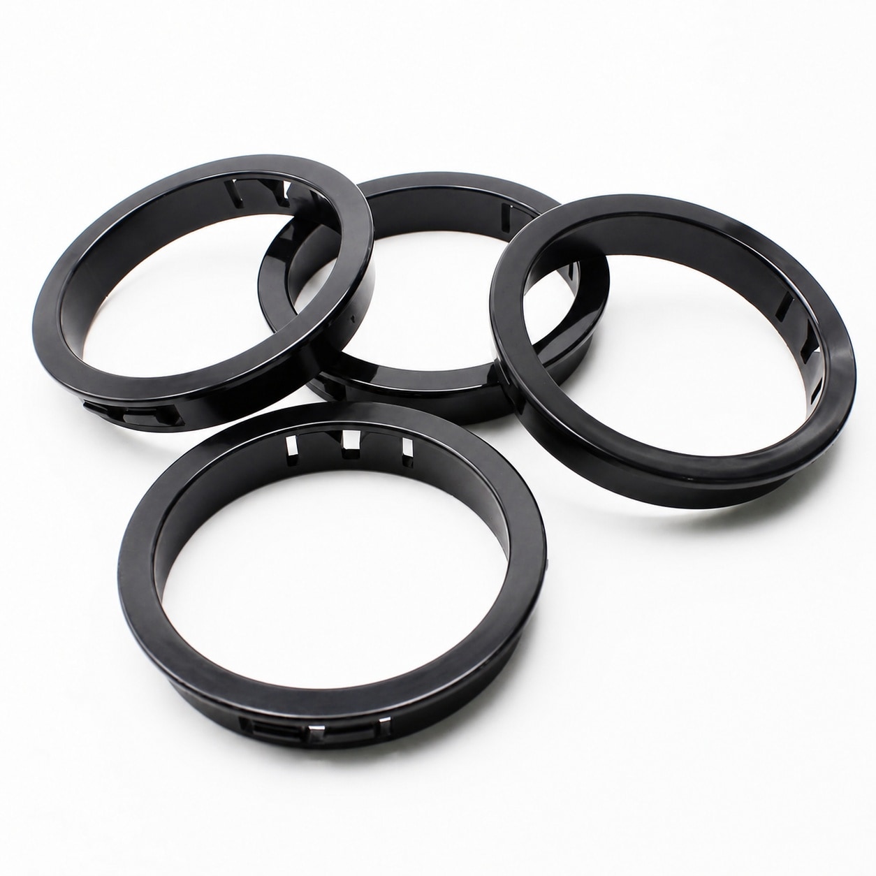 Aoibox 2 1 2 in Black Snap In Knockout Insulating Bushing Grommets Nylon 6 6 Cable Hole Protector 4 Pack #LABL44JR