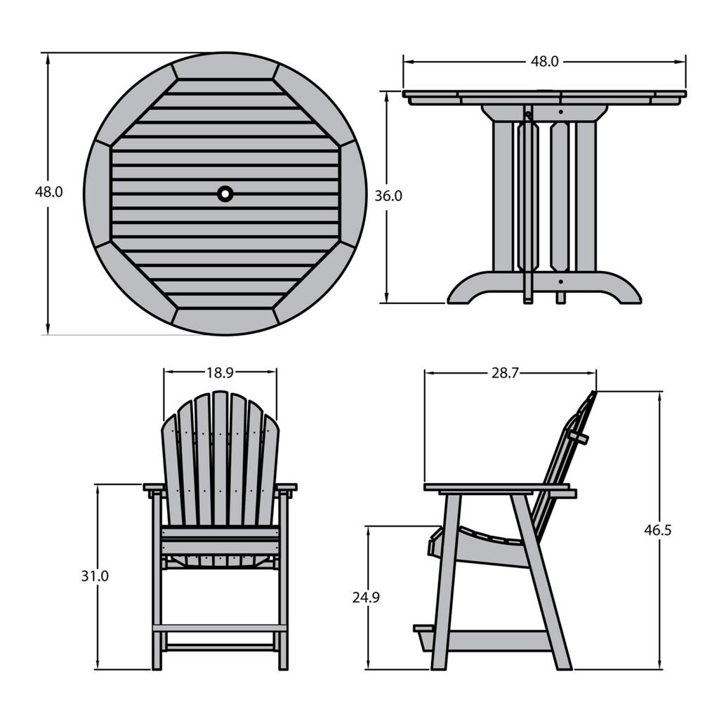 highwood CM-ST5SQC1-NBE Patio-Dining-Sets - View #9