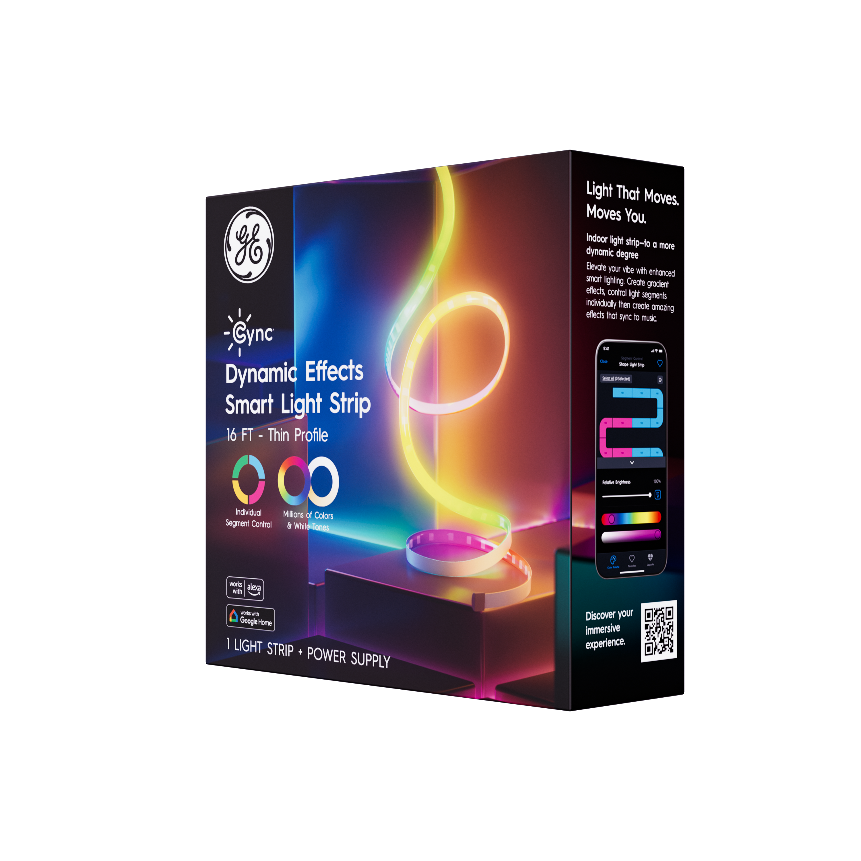GE 1 -Light Full spectrum LED Strip Light Fixture