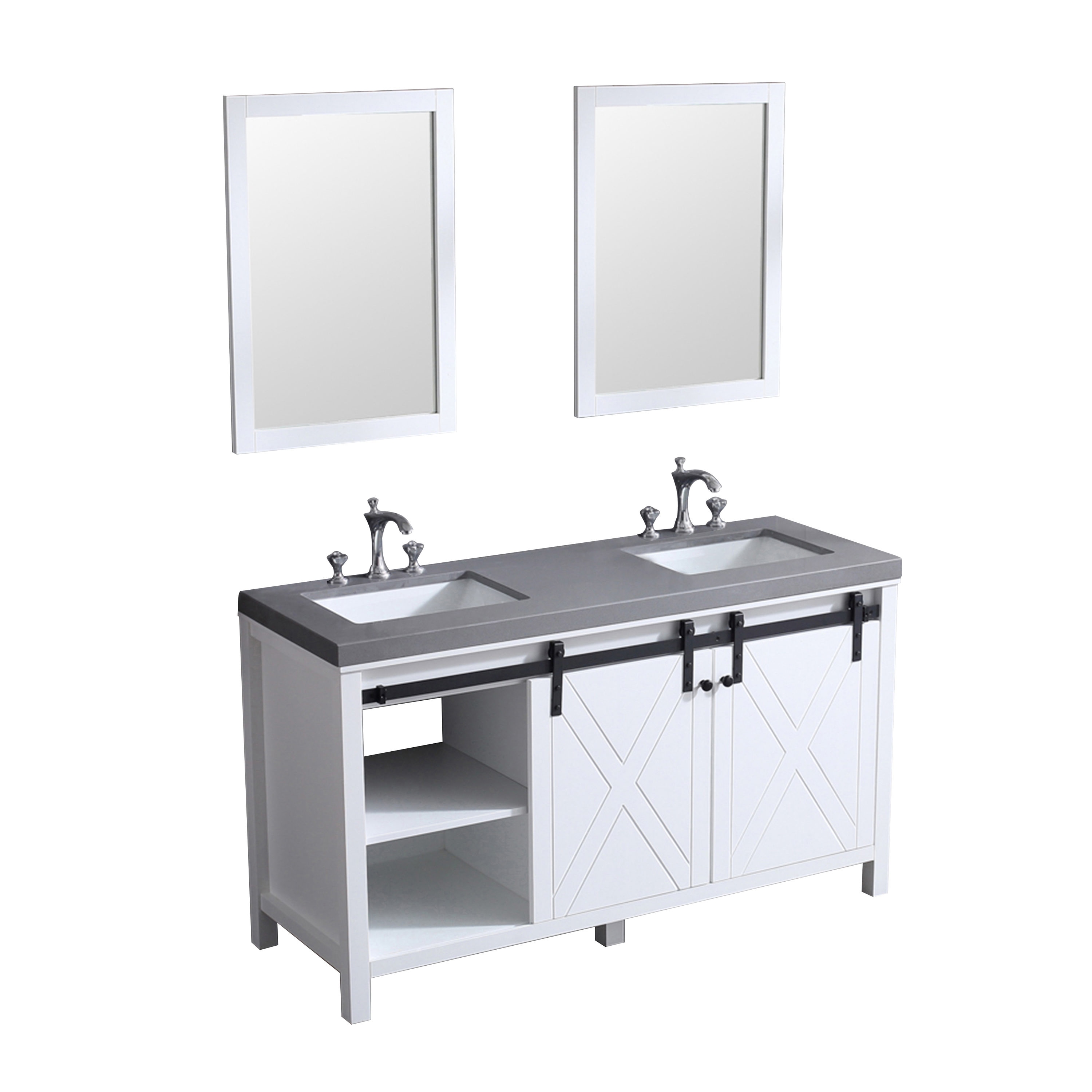 Lexora LM342260DAASM24F Bath-Vanity-Combo - View #10