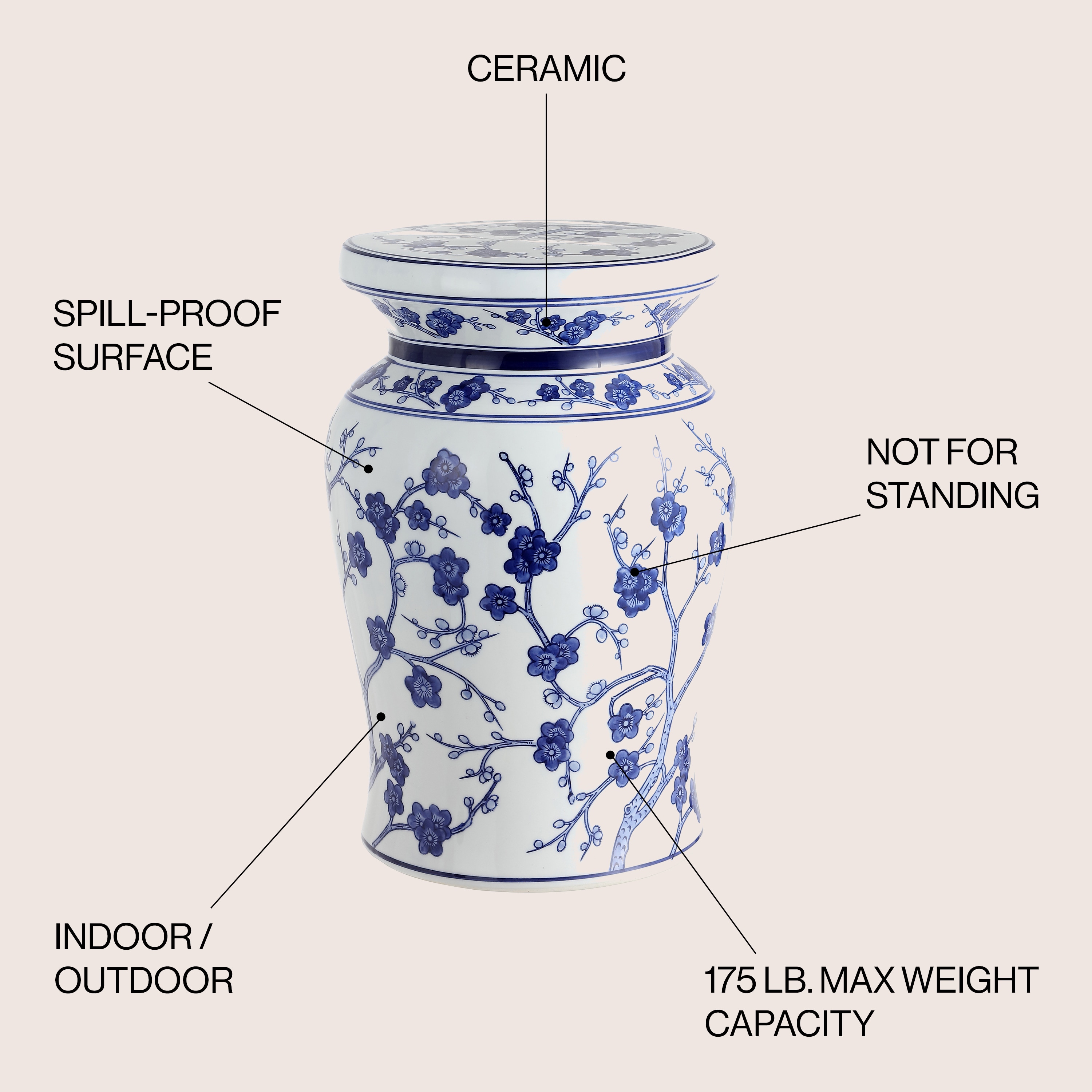 JONATHAN  Y TBL1016A Garden-Stools - View #3