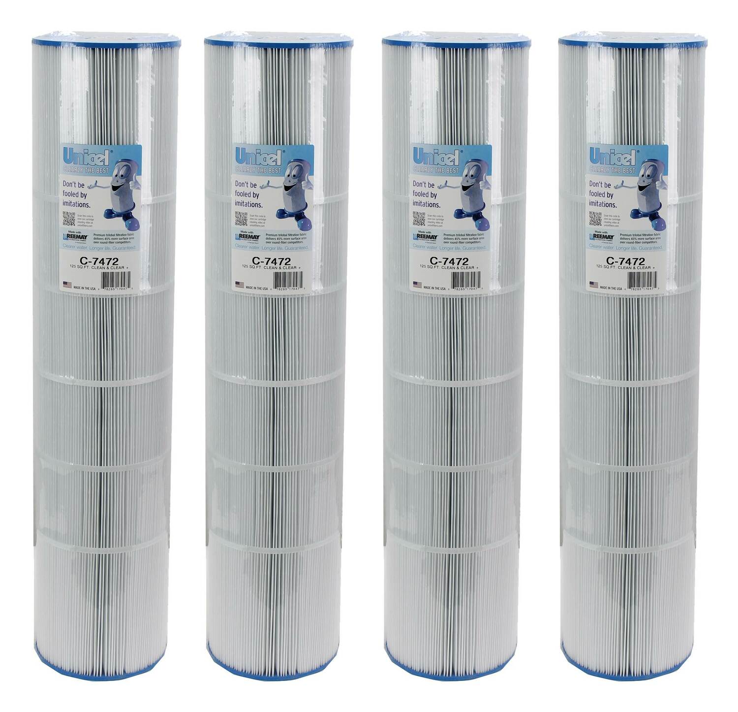 Unicel 30818 4-Pack 120-sq ft Polyester Cartridge Pool Filter