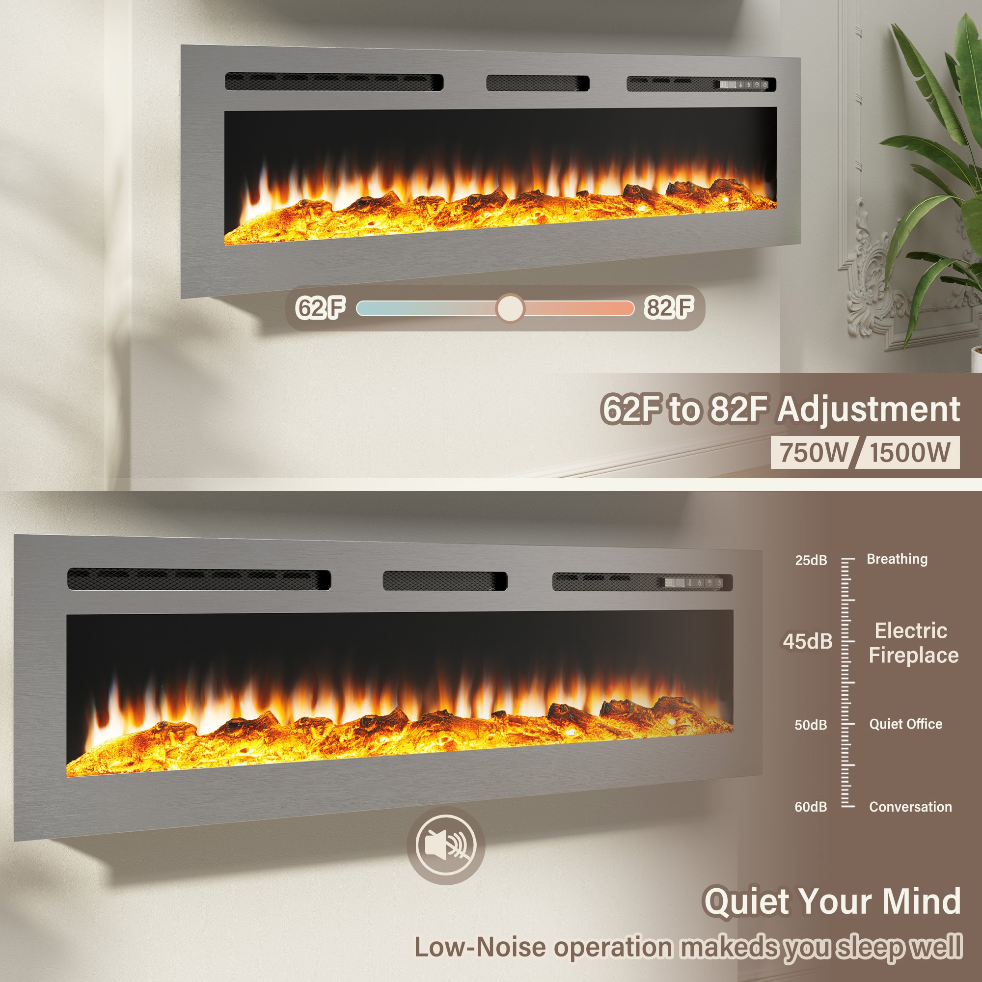 Clihome CL-W60 Electric-Fireplaces - View #10