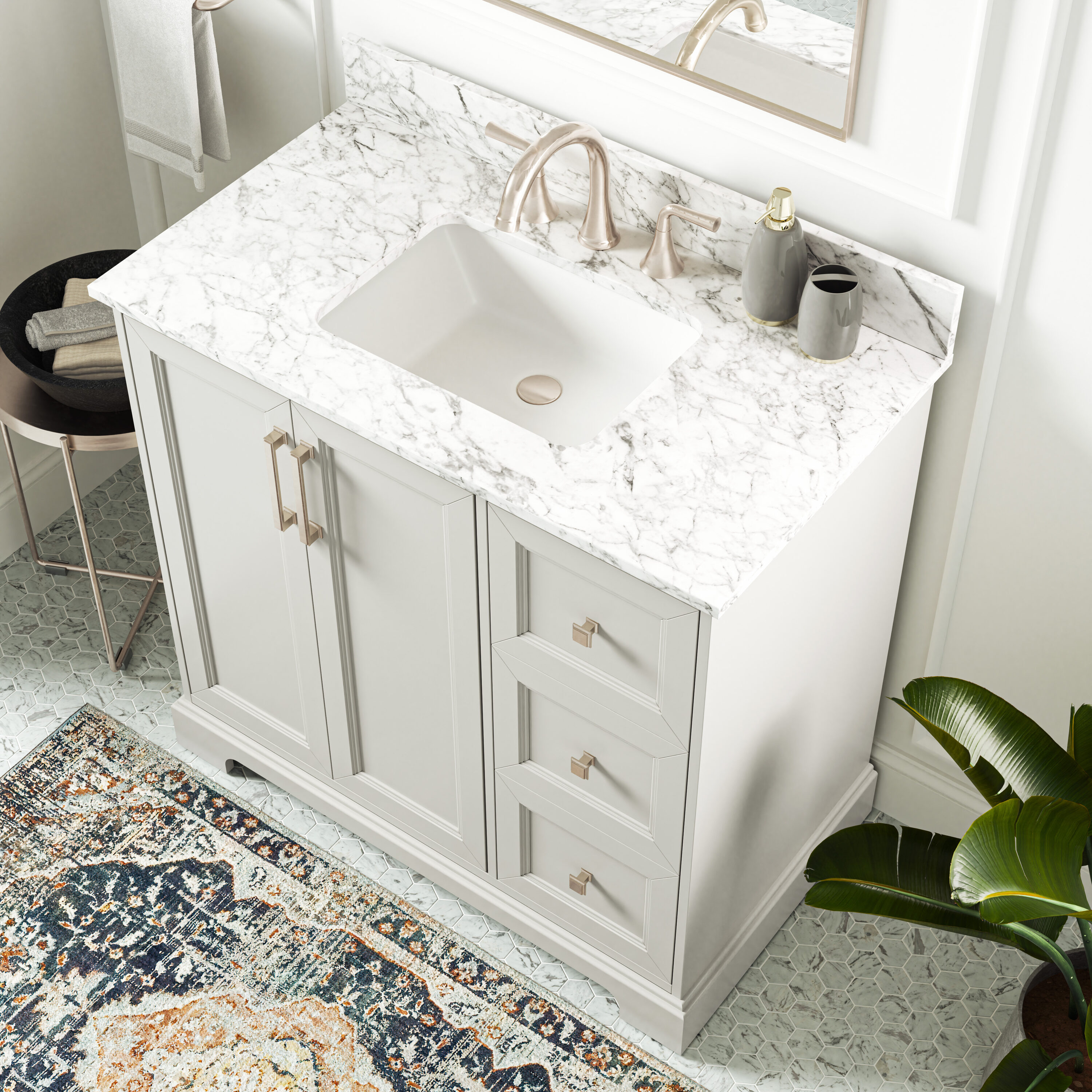 allen + roth LWS36TSVG Bath-Vanity-Combo - View #5