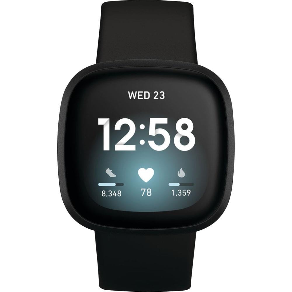 Fitbit Versa 3 Fitness Tracker with Step Counter, Heart Rate Monitor and  Gps Enabled at