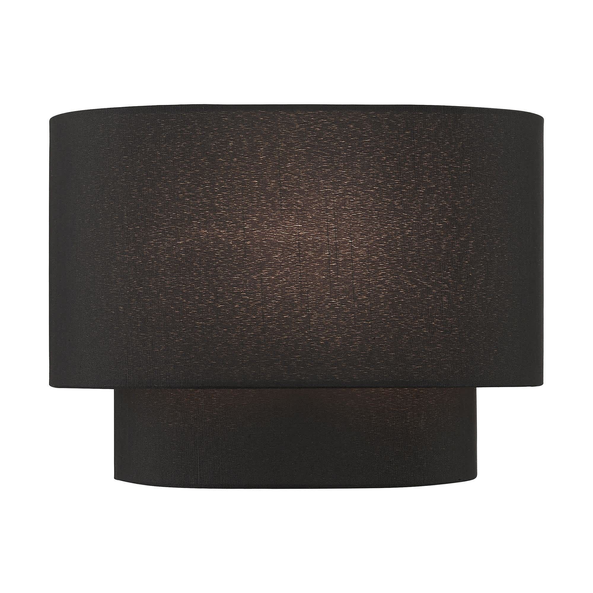 Livex Lighting Bainbridge 1 - Light -Mid / Century / Modern / Modern Black / Steel Wall Light