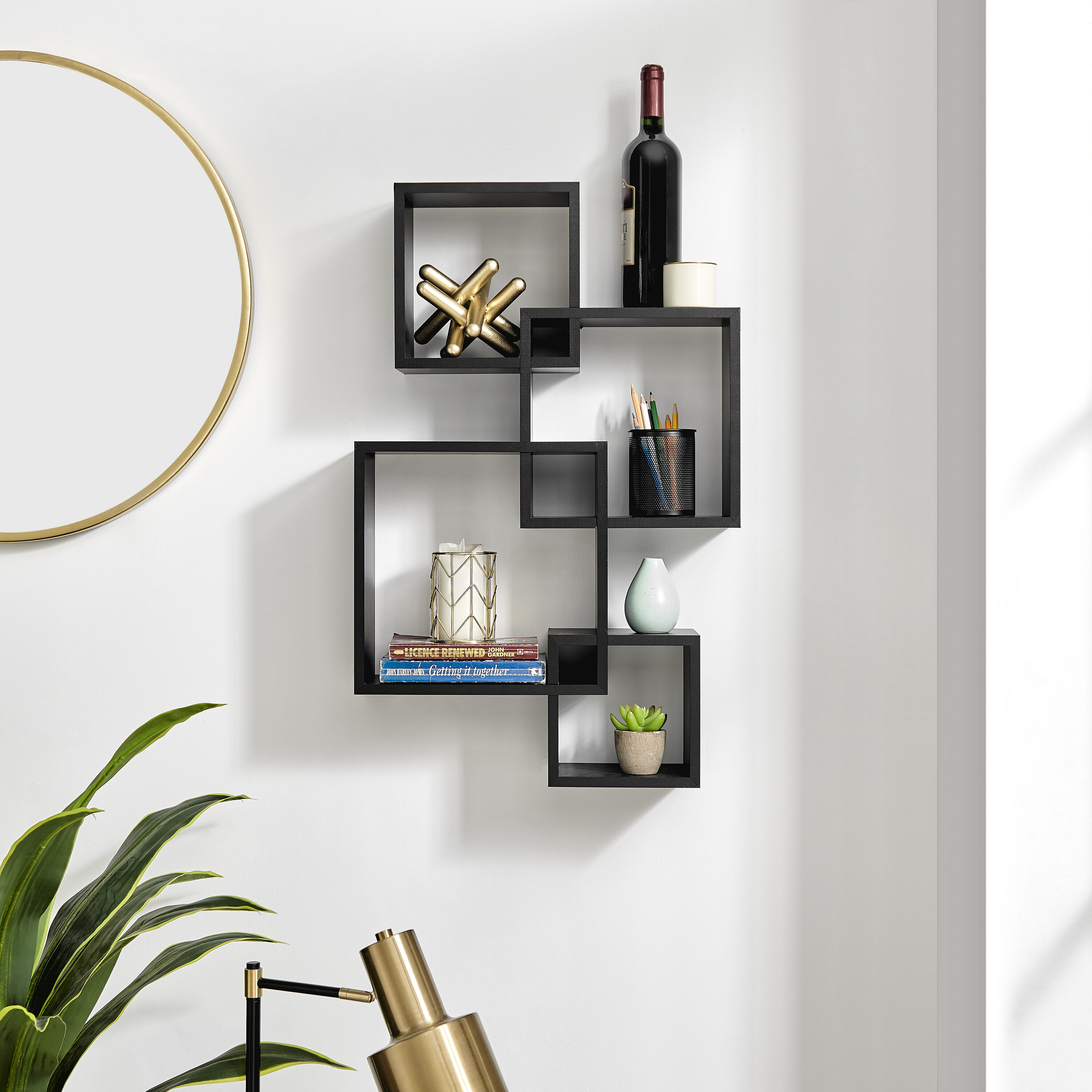 Danya B. BR2223BK Wall-Mounted-Shelving - View #3